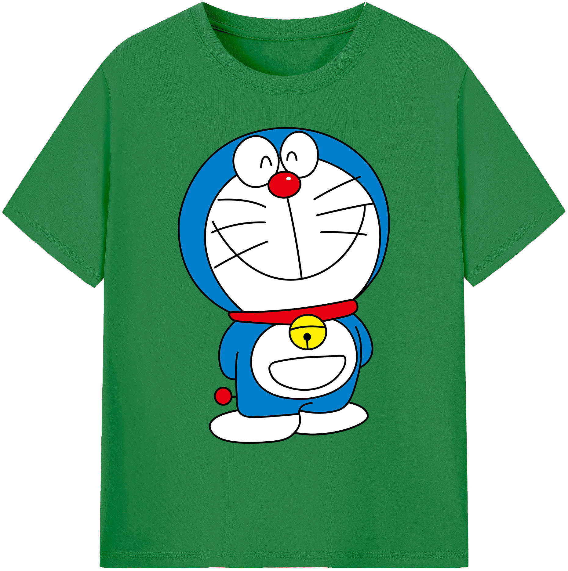 （画像用） ドラえもん Doraemon 綿100％ メンズ半袖Tシャツ｜肌触りやわらか＆通気性