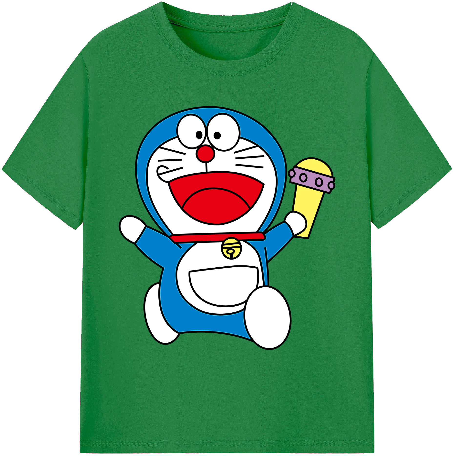 （画像用） ドラえもん Doraemon 綿100％ メンズ半袖Tシャツ｜肌触りやわらか＆通気性