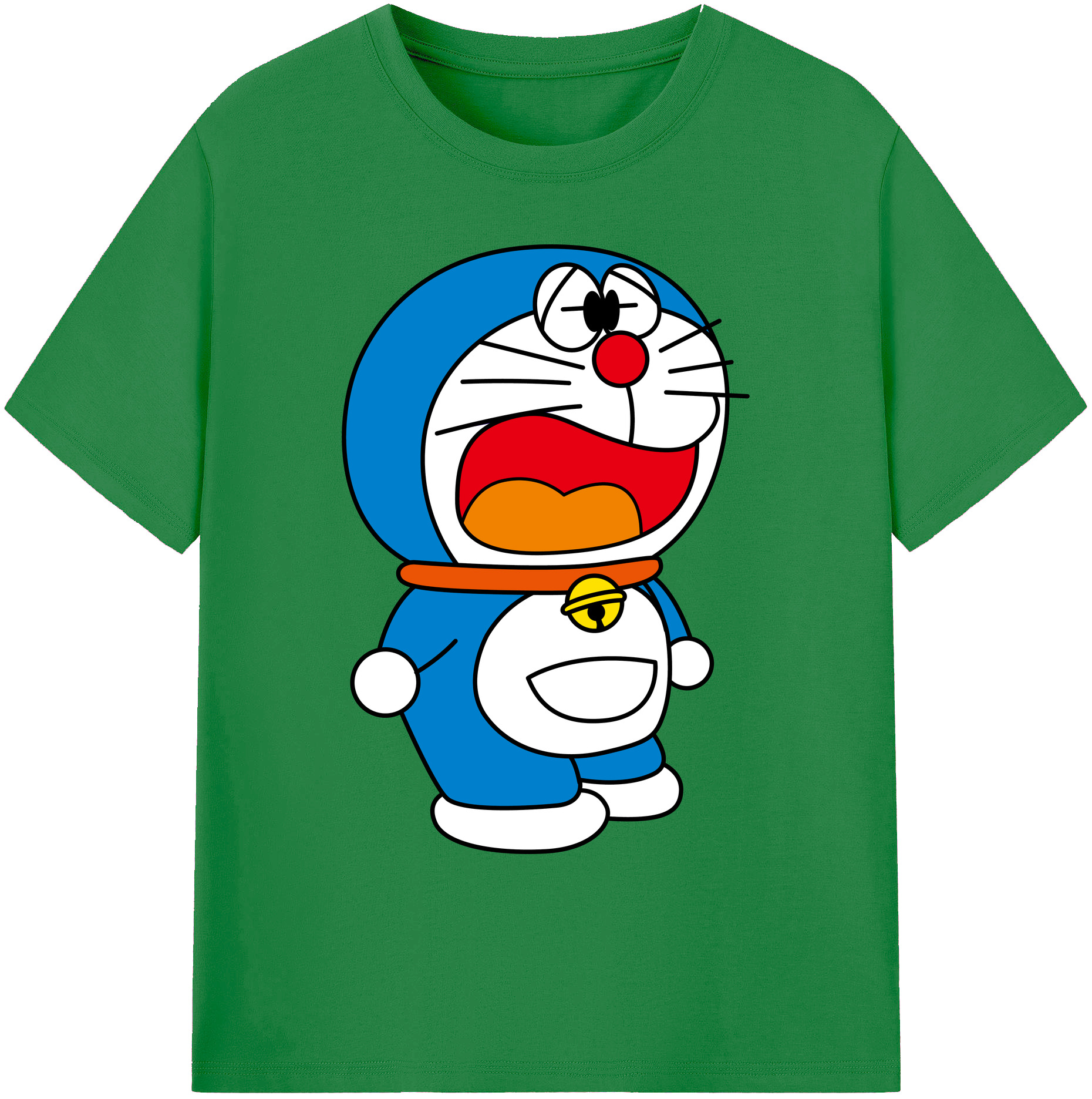 （画像用） ドラえもん Doraemon 綿100％ メンズ半袖Tシャツ｜肌触りやわらか＆通気性