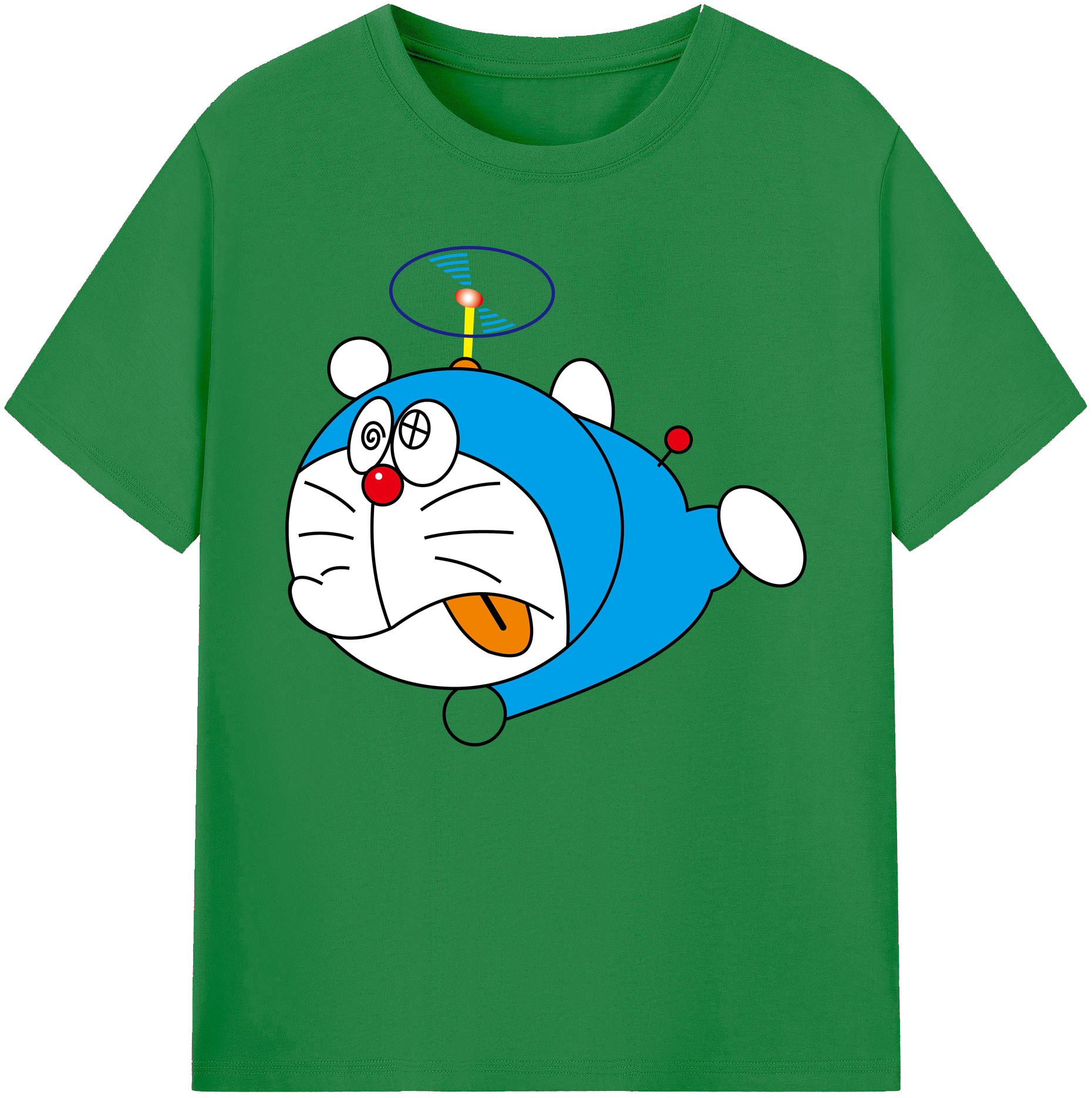 （画像用） ドラえもん Doraemon 綿100％ メンズ半袖Tシャツ｜肌触りやわらか＆通気性
