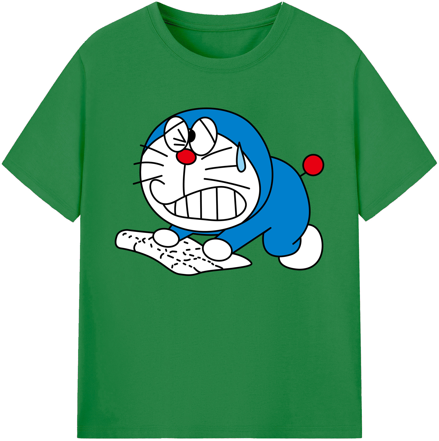 （画像用） ドラえもん Doraemon 綿100％ メンズ半袖Tシャツ｜肌触りやわらか＆通気性