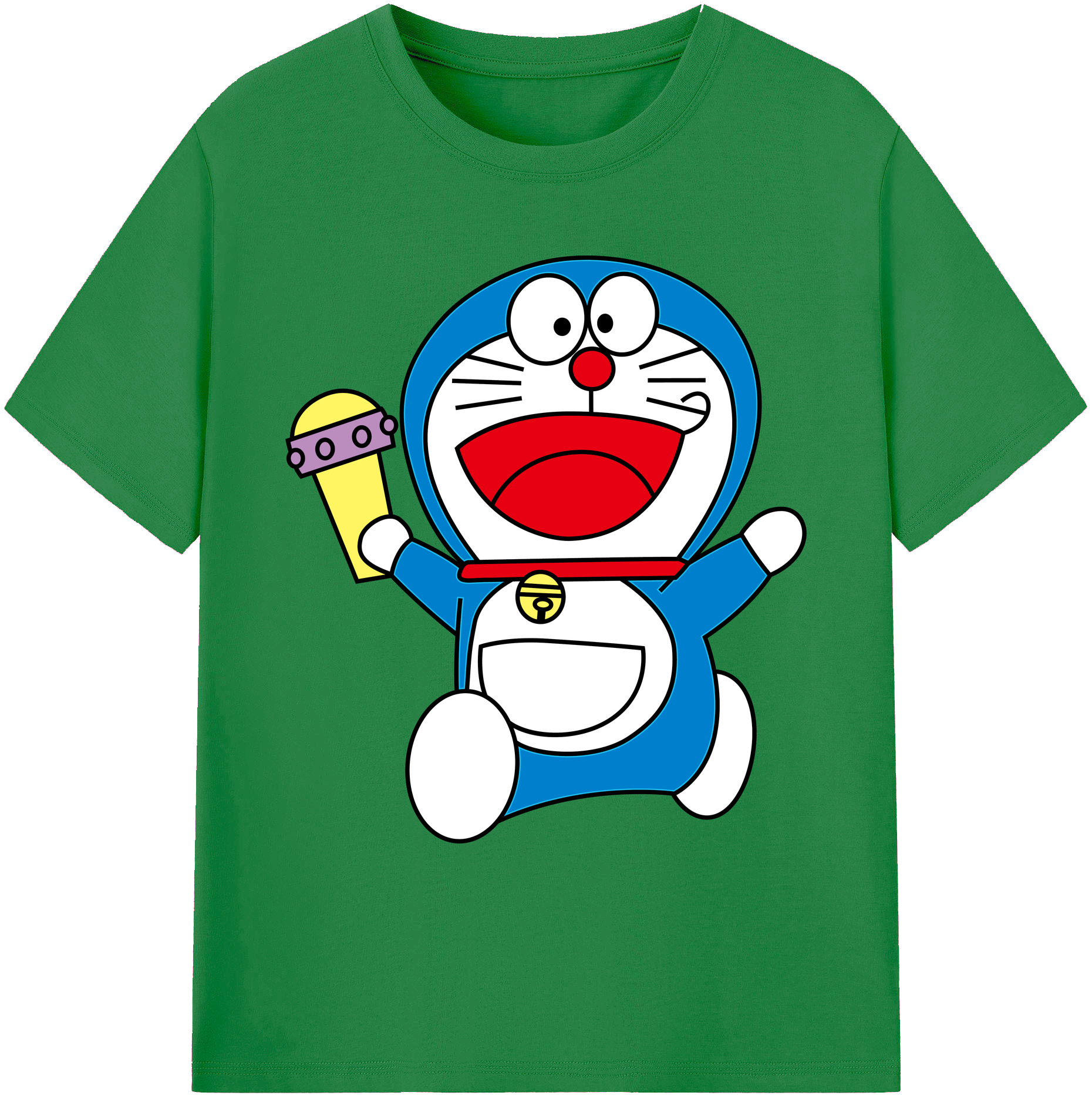 （画像用） ドラえもん Doraemon 綿100％ メンズ半袖Tシャツ｜肌触りやわらか＆通気性