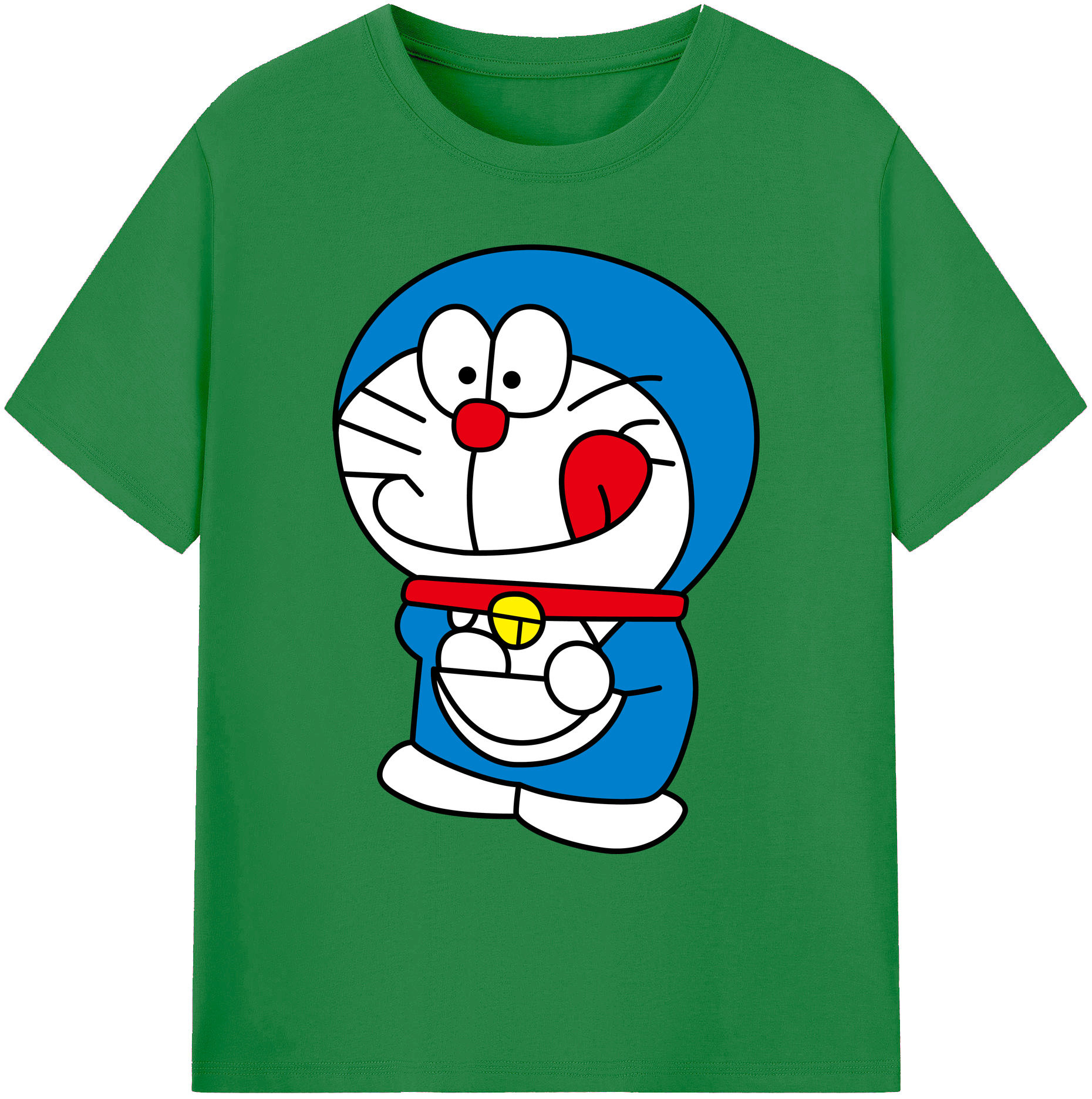 （画像用） ドラえもん Doraemon 綿100％ メンズ半袖Tシャツ｜肌触りやわらか＆通気性