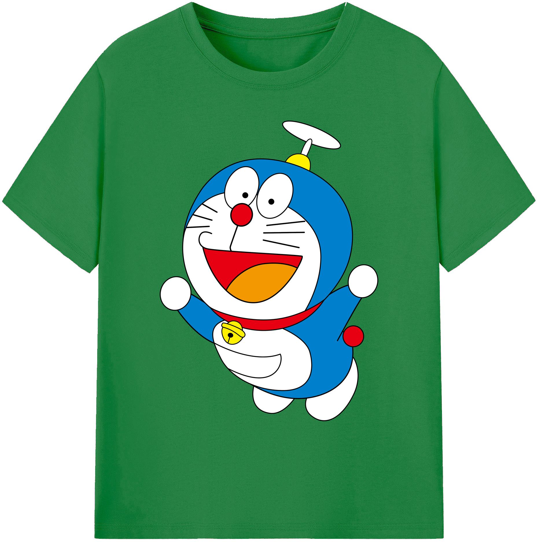 （画像用） ドラえもん Doraemon 綿100％ メンズ半袖Tシャツ｜肌触りやわらか＆通気性