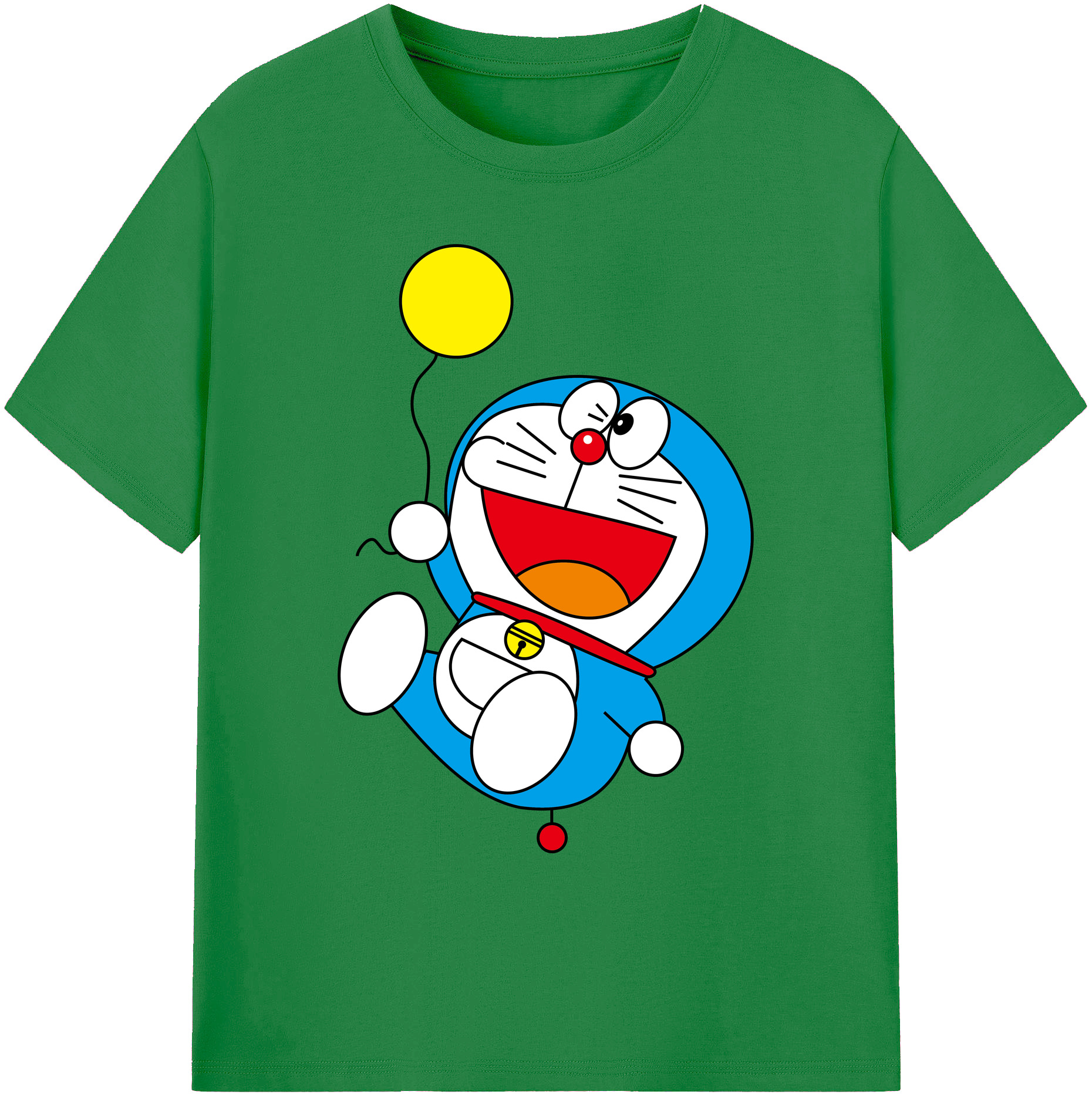 （画像用） ドラえもん Doraemon 綿100％ メンズ半袖Tシャツ｜肌触りやわらか＆通気性