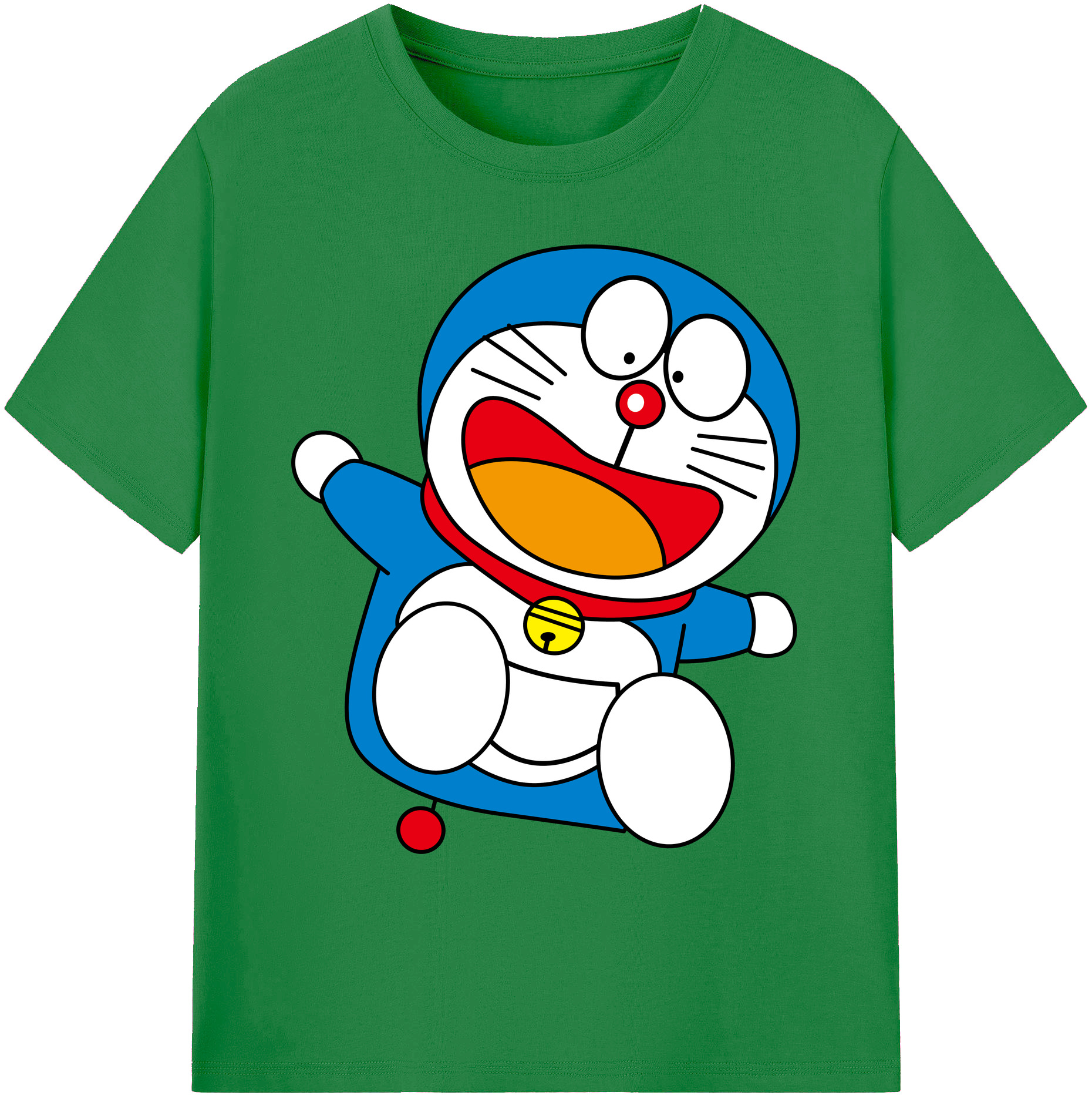 （画像用） ドラえもん Doraemon 綿100％ メンズ半袖Tシャツ｜肌触りやわらか＆通気性
