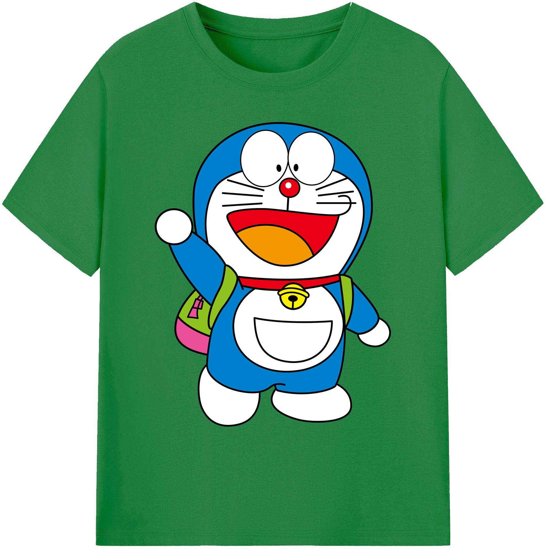 （画像用） ドラえもん Doraemon 綿100％ メンズ半袖Tシャツ｜肌触りやわらか＆通気性