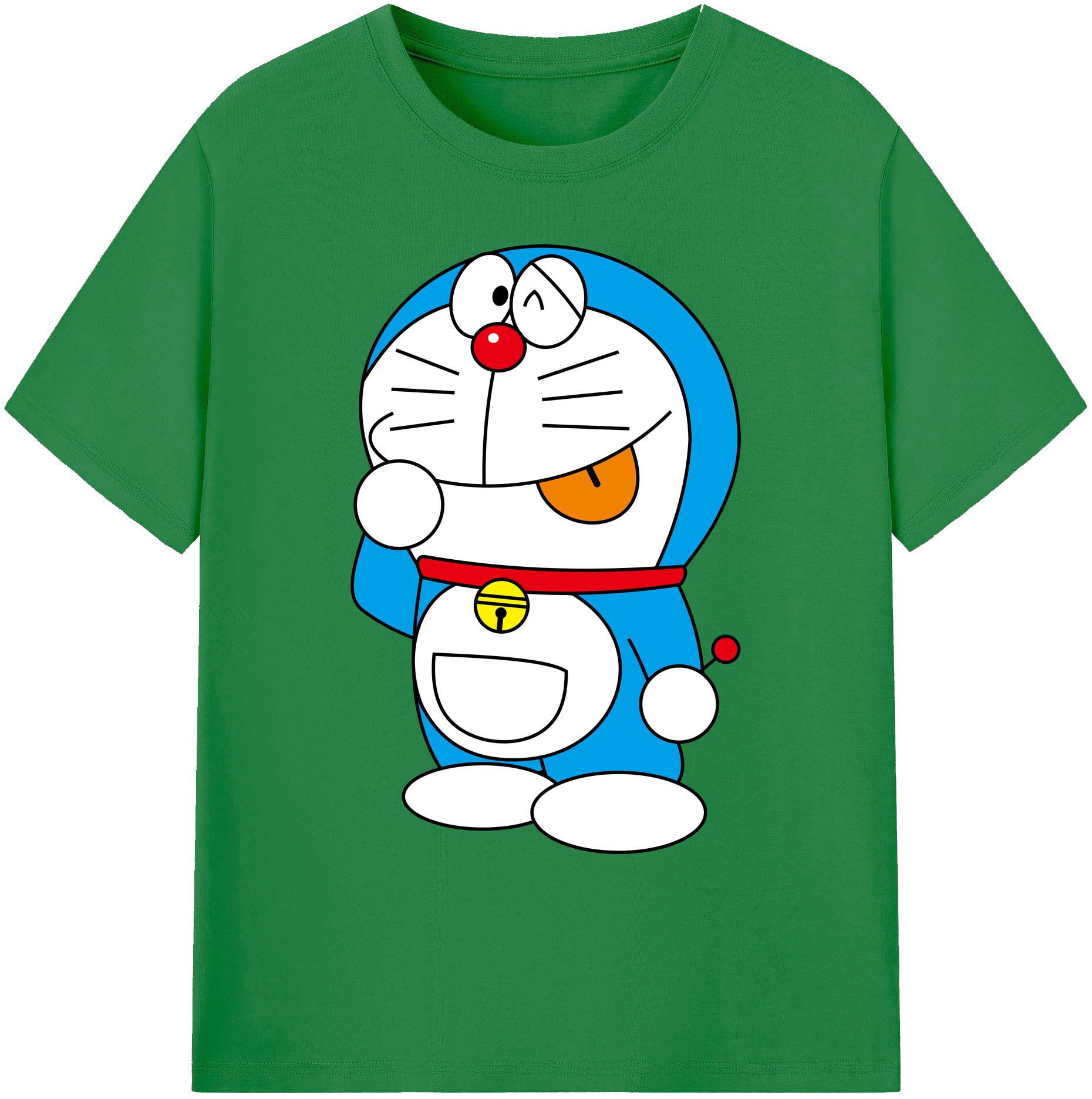（画像用） ドラえもん Doraemon 綿100％ メンズ半袖Tシャツ｜肌触りやわらか＆通気性