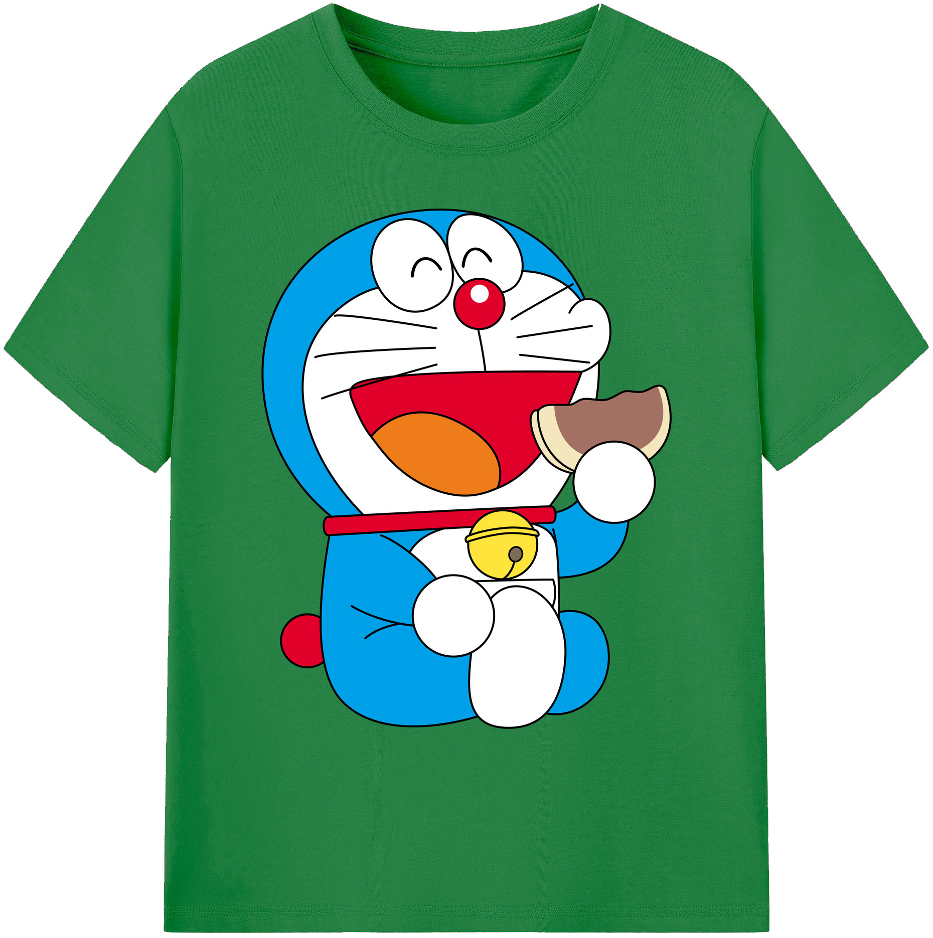 （画像用） ドラえもん Doraemon 綿100％ メンズ半袖Tシャツ｜肌触りやわらか＆通気性