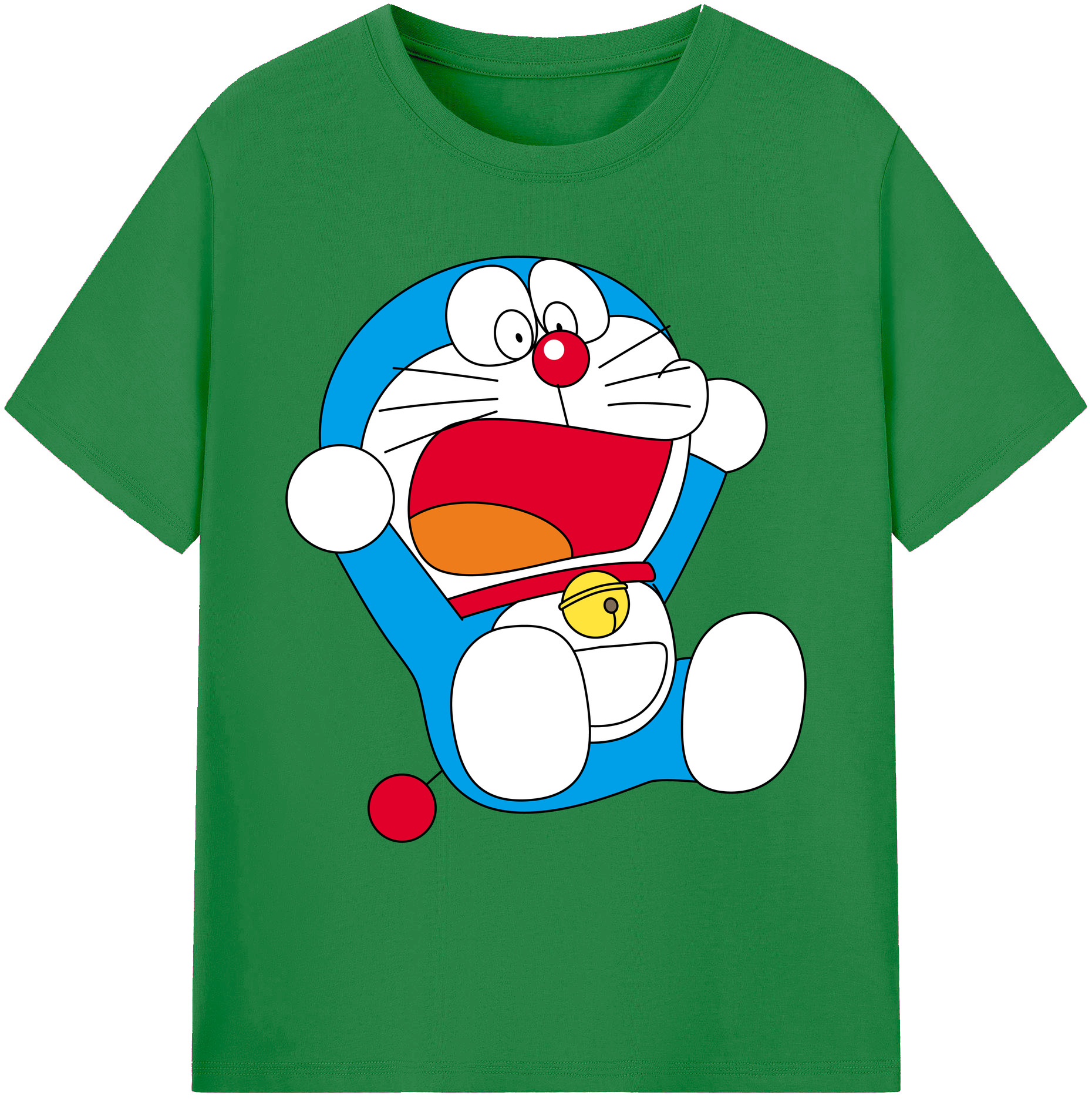 （画像用） ドラえもん Doraemon 綿100％ メンズ半袖Tシャツ｜肌触りやわらか＆通気性