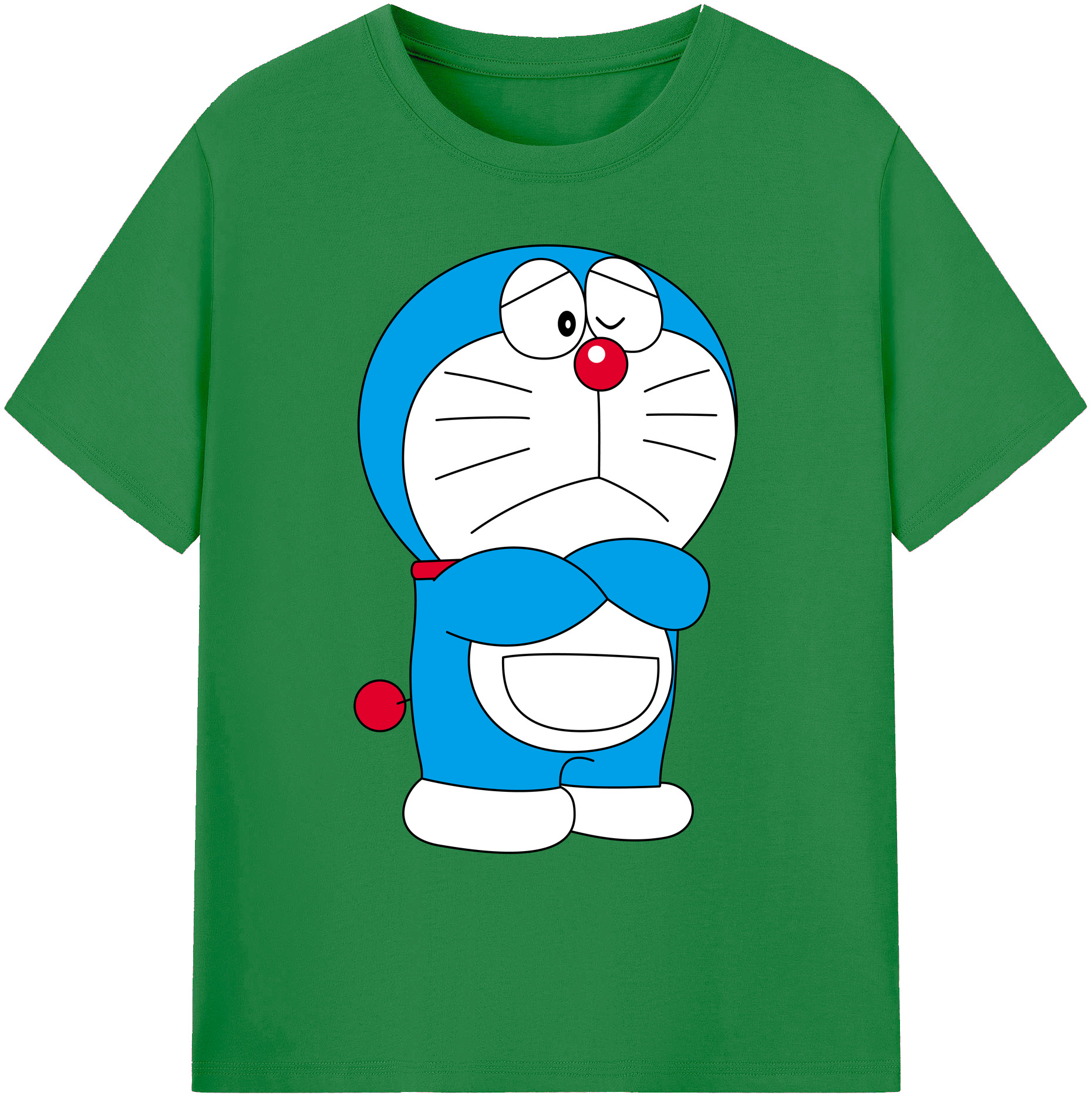 （画像用） ドラえもん Doraemon 綿100％ メンズ半袖Tシャツ｜肌触りやわらか＆通気性