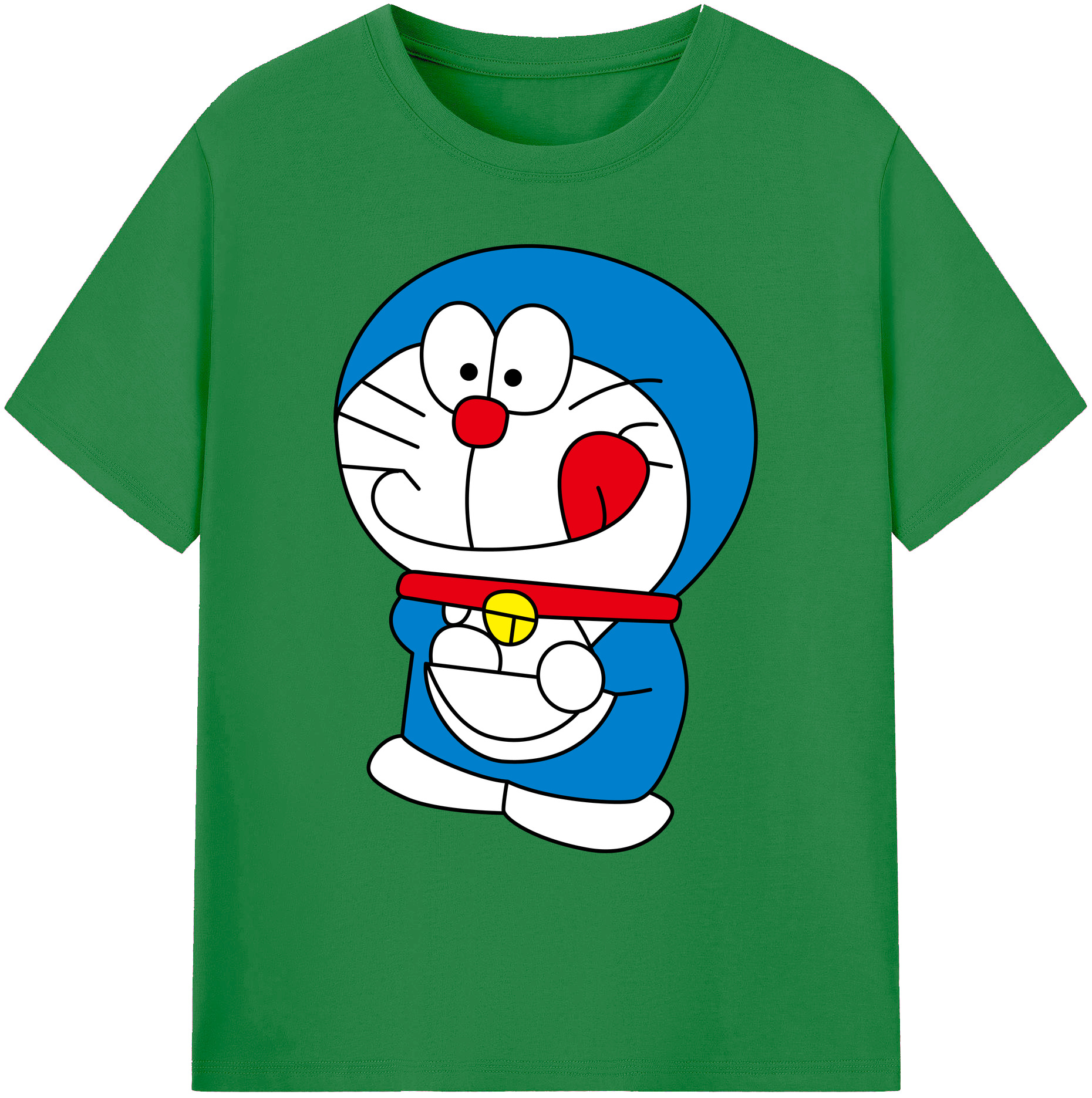 （画像用） ドラえもん Doraemon 綿100％ メンズ半袖Tシャツ｜肌触りやわらか＆通気性