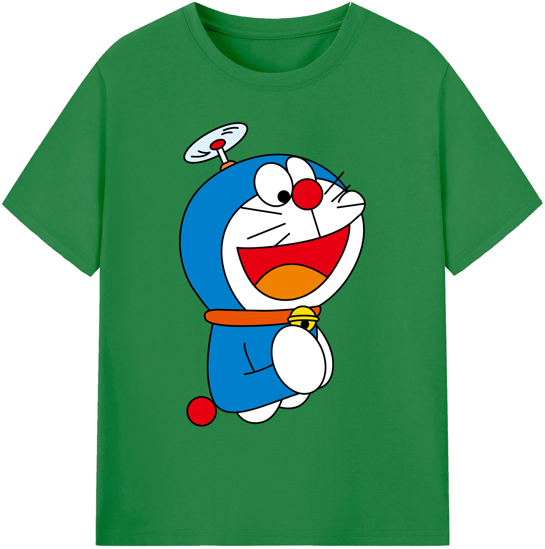 （画像用） ドラえもん Doraemon 綿100％ メンズ半袖Tシャツ｜肌触りやわらか＆通気性