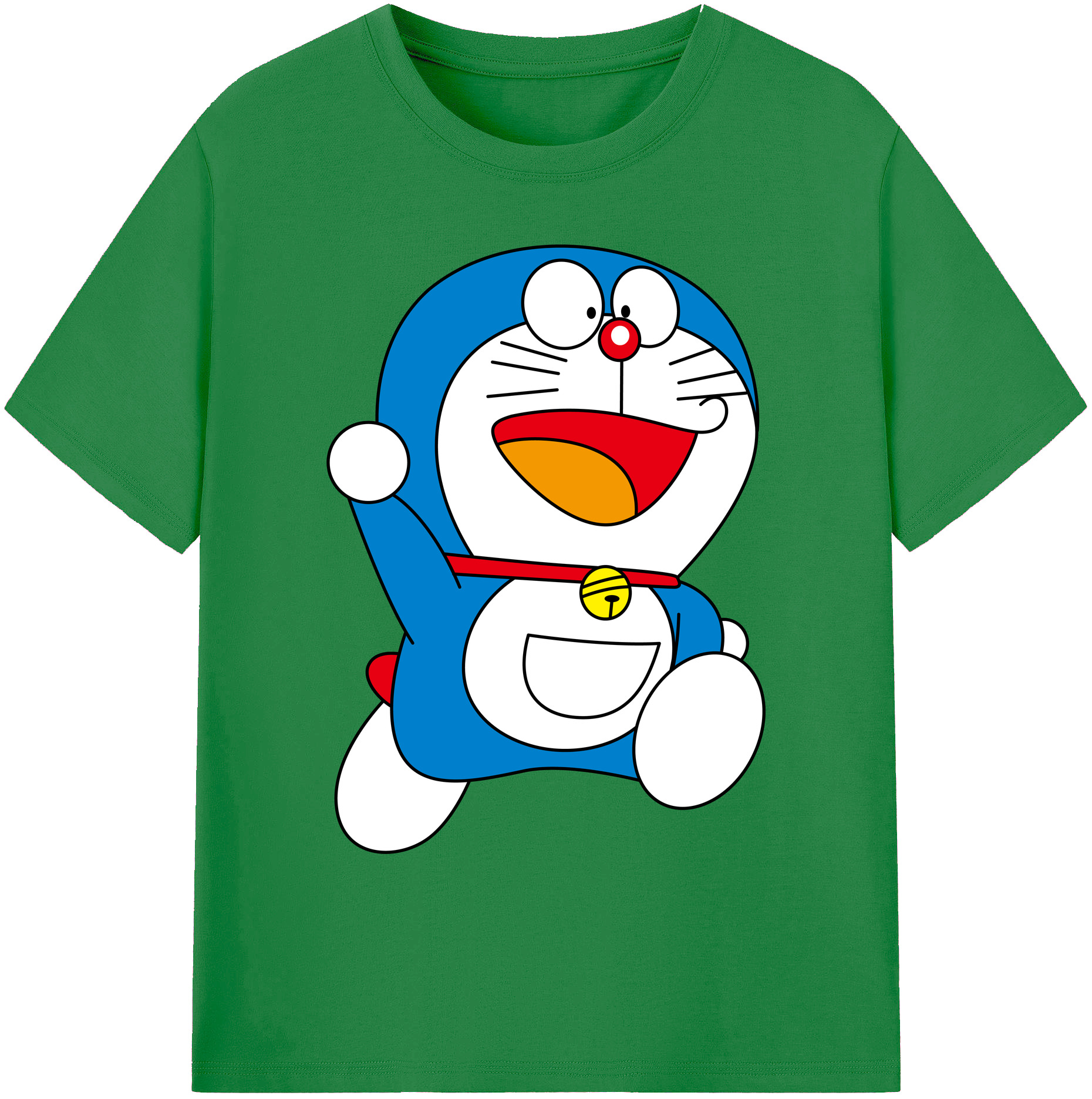 （画像用） ドラえもん Doraemon 綿100％ メンズ半袖Tシャツ｜肌触りやわらか＆通気性