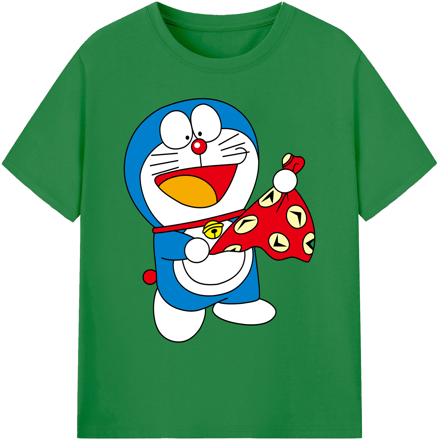 （画像用） ドラえもん Doraemon 綿100％ メンズ半袖Tシャツ｜肌触りやわらか＆通気性