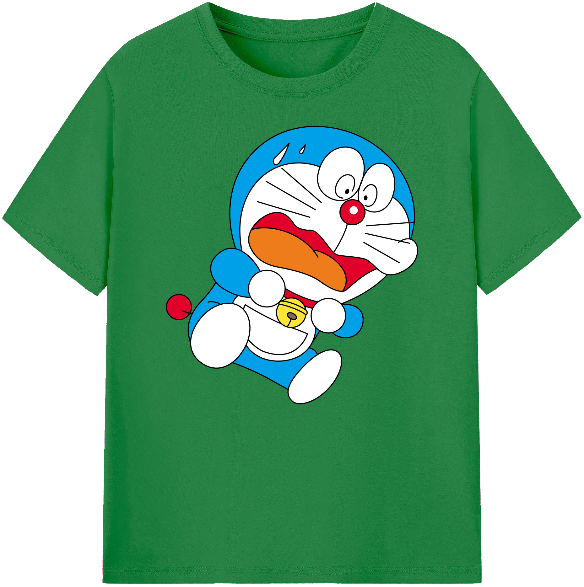 （画像用） ドラえもん Doraemon 綿100％ メンズ半袖Tシャツ｜肌触りやわらか＆通気性