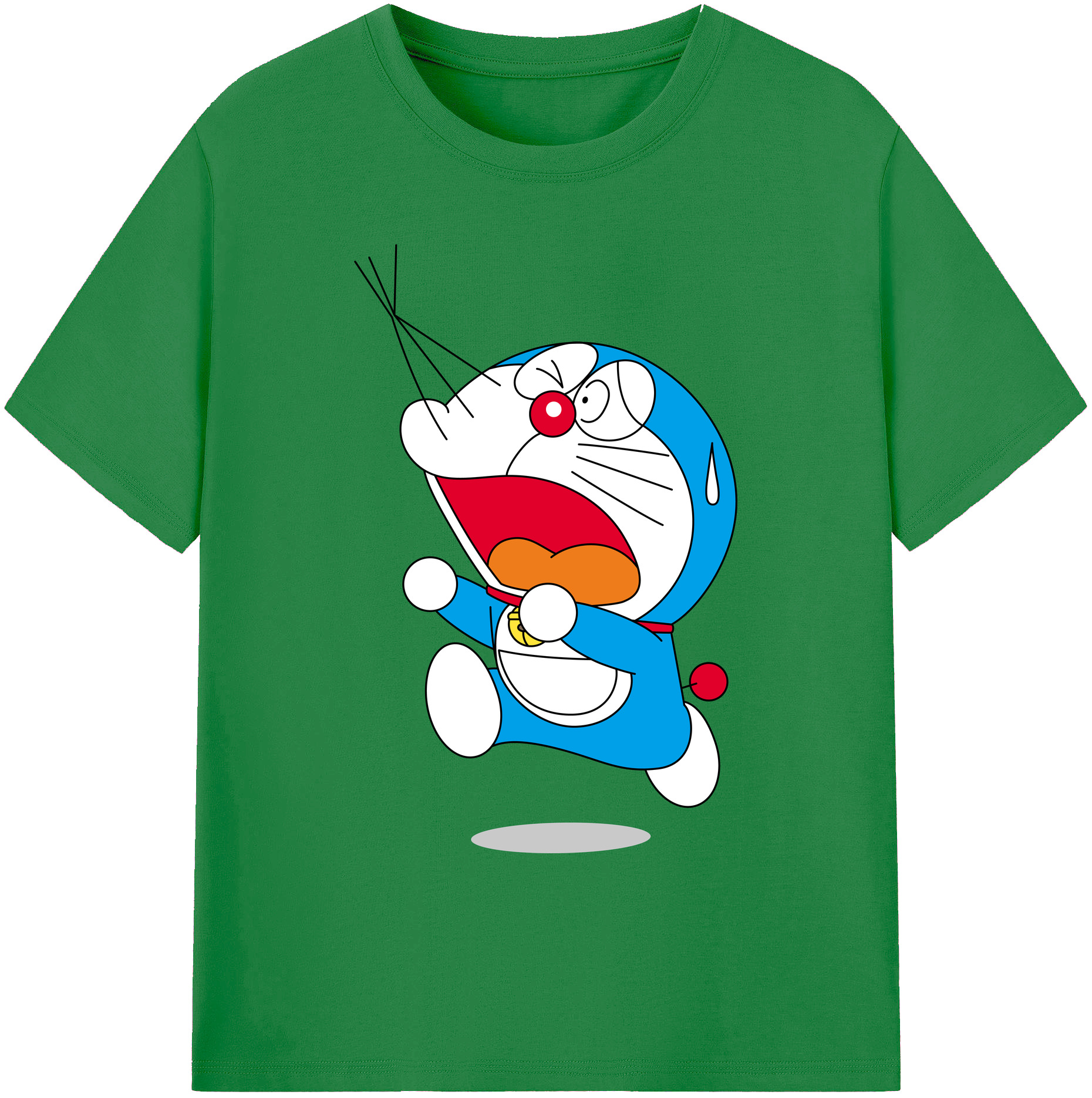 （画像用） ドラえもん Doraemon 綿100％ メンズ半袖Tシャツ｜肌触りやわらか＆通気性
