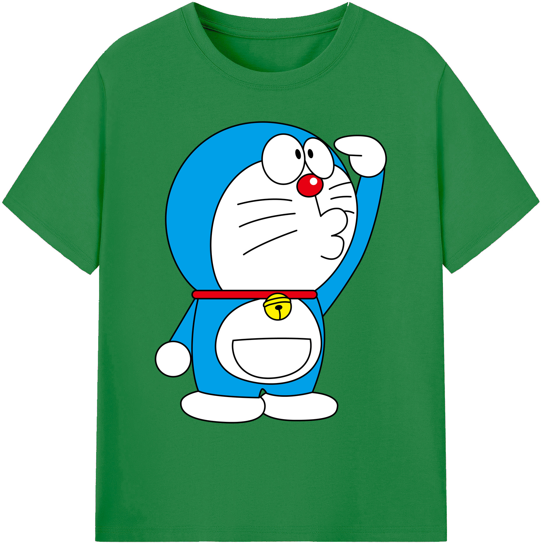 （画像用） ドラえもん Doraemon 綿100％ メンズ半袖Tシャツ｜肌触りやわらか＆通気性