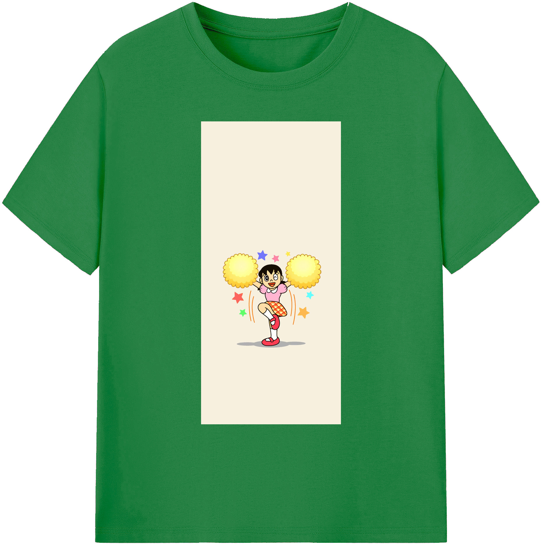 （画像用） ドラえもん みなもと しずか Doraemon Shizuka Minamoto 綿100％ メンズ半袖Tシャツ｜肌触りやわらか＆通気性