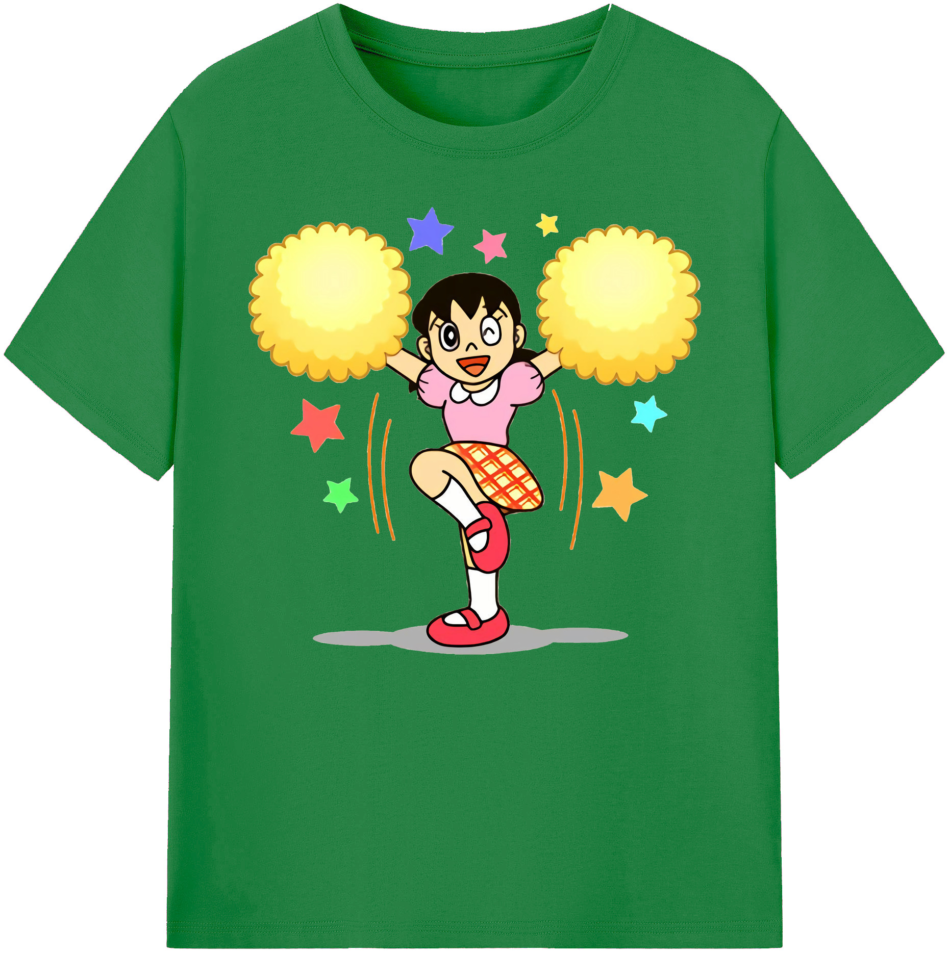 （画像用） ドラえもん みなもと しずか Doraemon Shizuka Minamoto 綿100％ メンズ半袖Tシャツ｜肌触りやわらか＆通気性