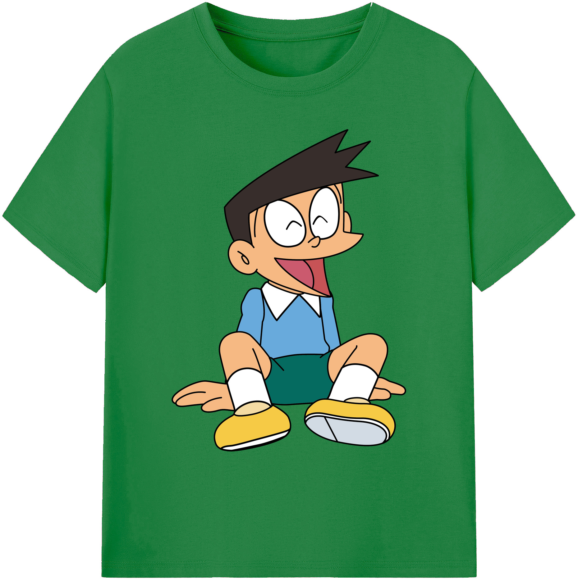 （画像用） ドラえもん 骨川 スネ夫 Doraemon Honekawa Suneo 綿100％ メンズ半袖Tシャツ｜肌触りやわらか＆通気性