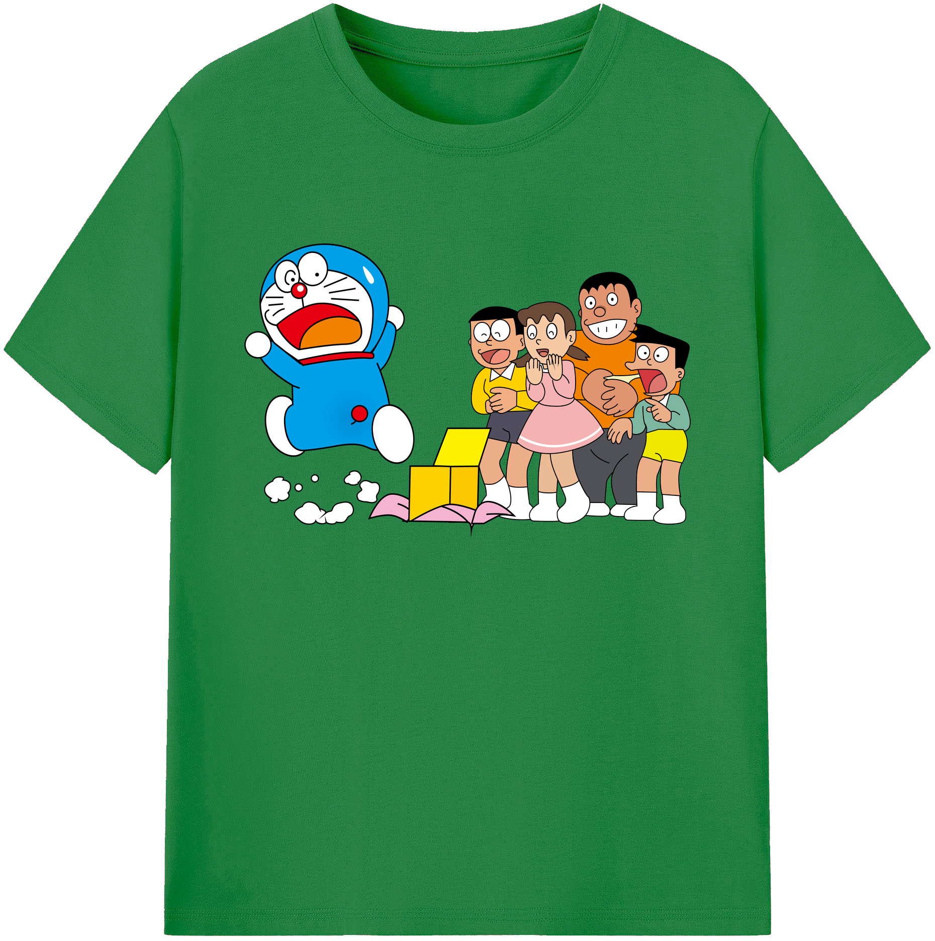 （画像用） ドラえもん 骨川 スネ夫 Doraemon Honekawa Suneo 綿100％ メンズ半袖Tシャツ｜肌触りやわらか＆通気性
