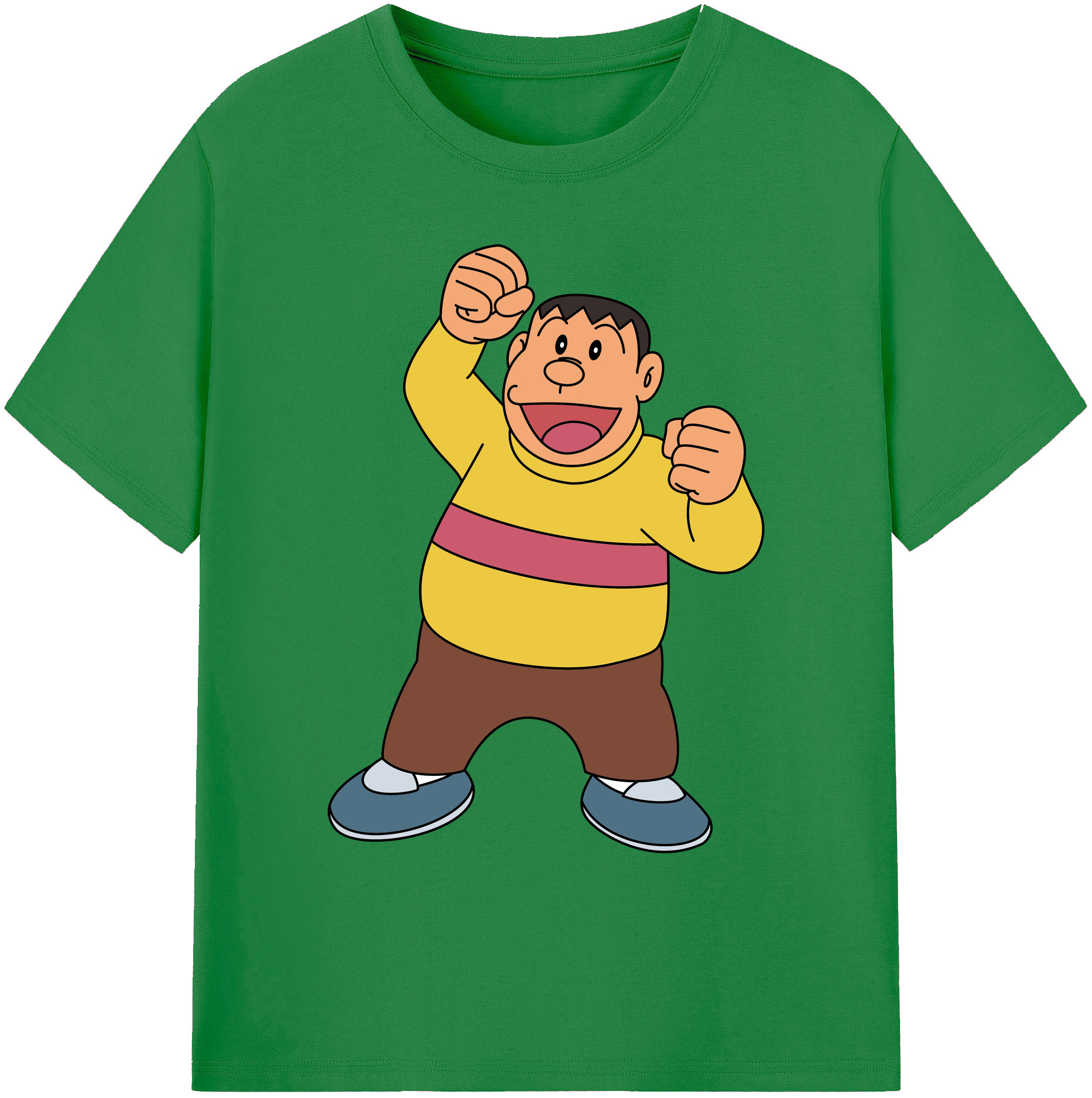 （画像用） ドラえもん 剛田武 Doraemon Gouta Takeshi 綿100％ メンズ半袖Tシャツ｜肌触りやわらか＆通気性