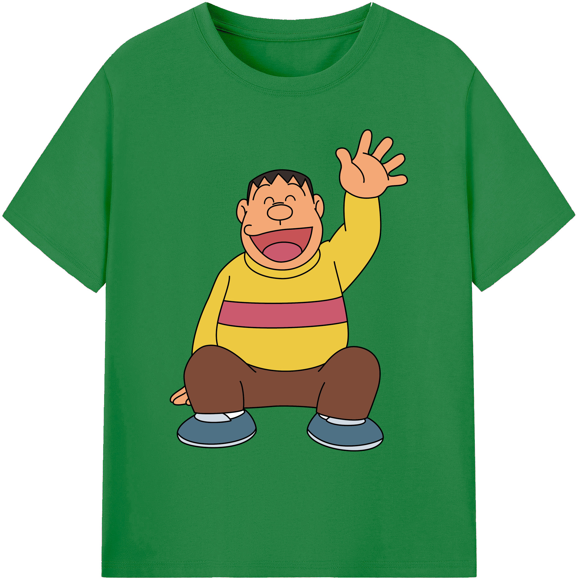 （画像用） ドラえもん 剛田武 Doraemon Gouta Takeshi 綿100％ メンズ半袖Tシャツ｜肌触りやわらか＆通気性