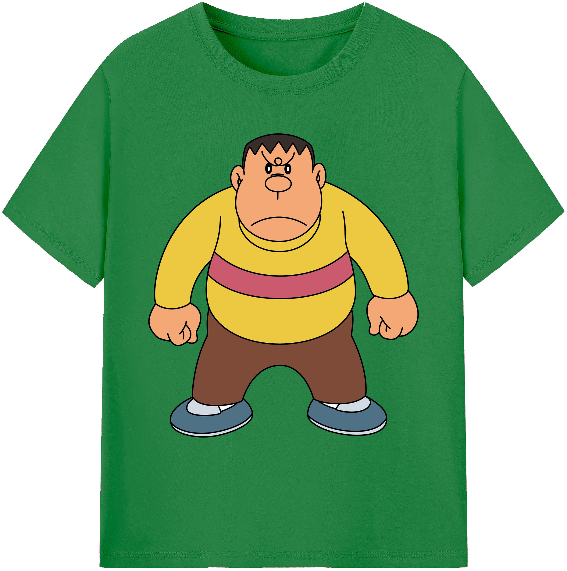 （画像用） ドラえもん 剛田武 Doraemon Gouta Takeshi 綿100％ メンズ半袖Tシャツ｜肌触りやわらか＆通気性