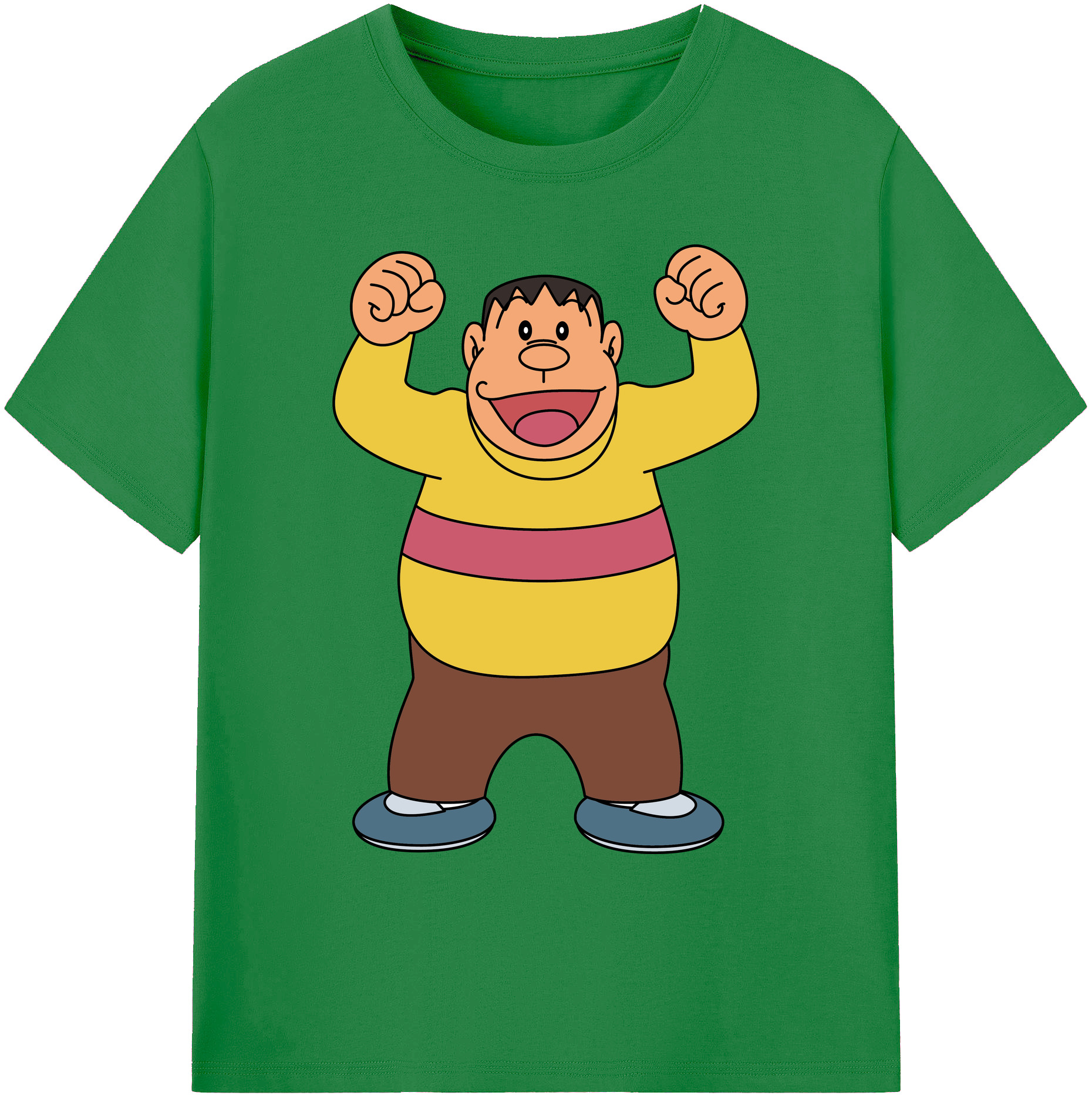 （画像用） ドラえもん 剛田武 Doraemon Gouta Takeshi 綿100％ メンズ半袖Tシャツ｜肌触りやわらか＆通気性