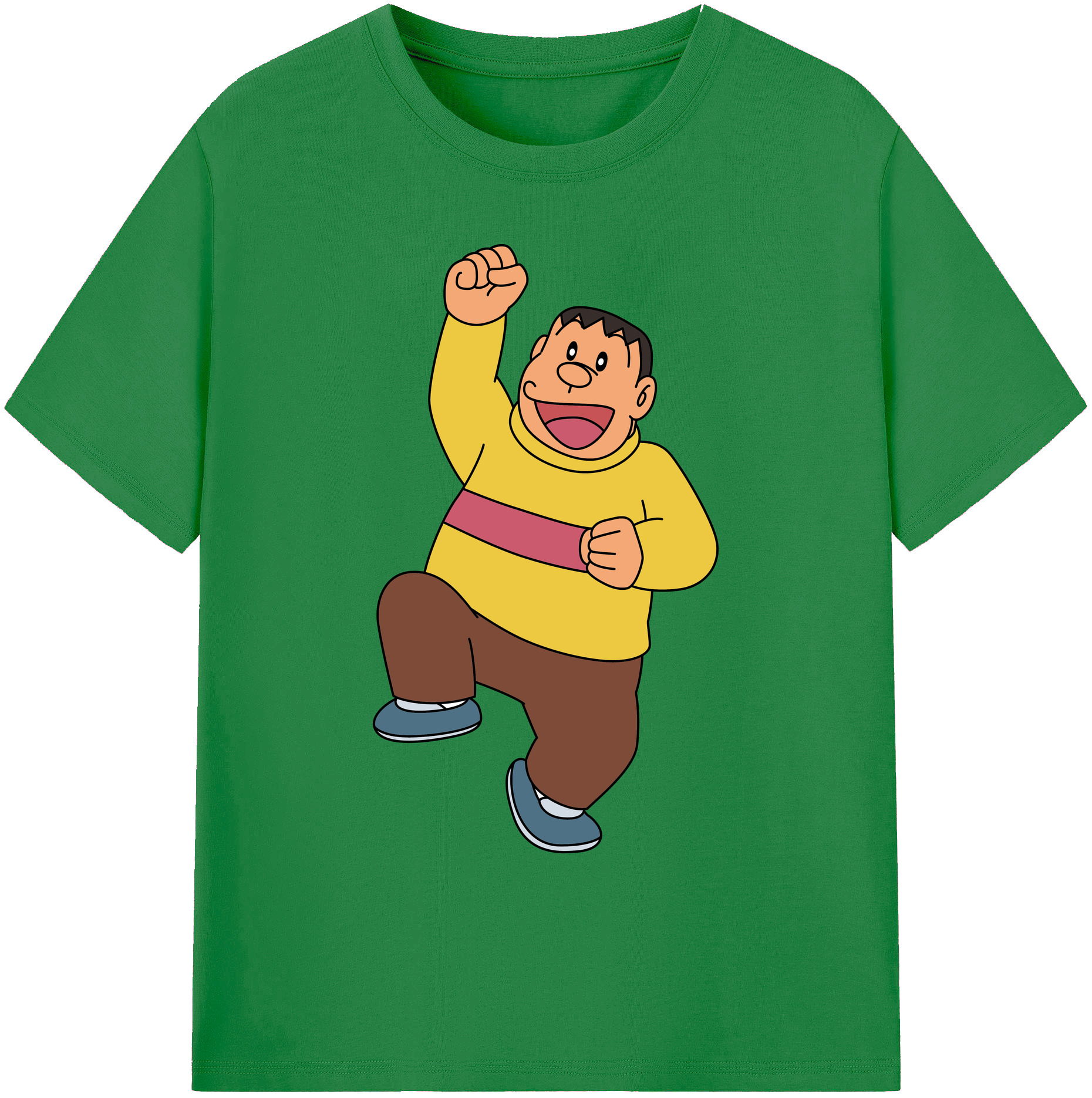 （画像用） ドラえもん 剛田武 Doraemon Gouta Takeshi 綿100％ メンズ半袖Tシャツ｜肌触りやわらか＆通気性