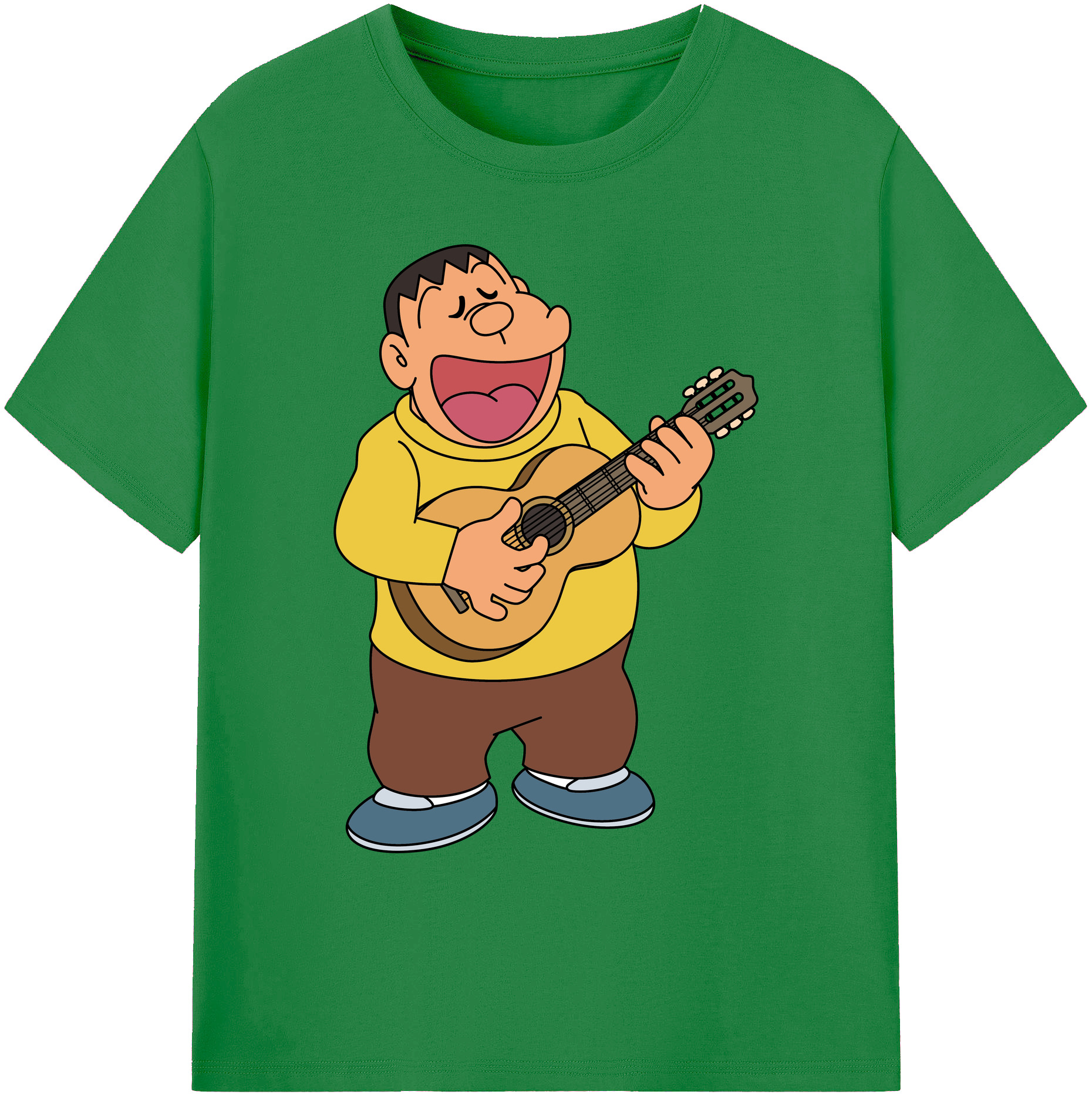 （画像用） ドラえもん 剛田武 Doraemon Gouta Takeshi 綿100％ メンズ半袖Tシャツ｜肌触りやわらか＆通気性