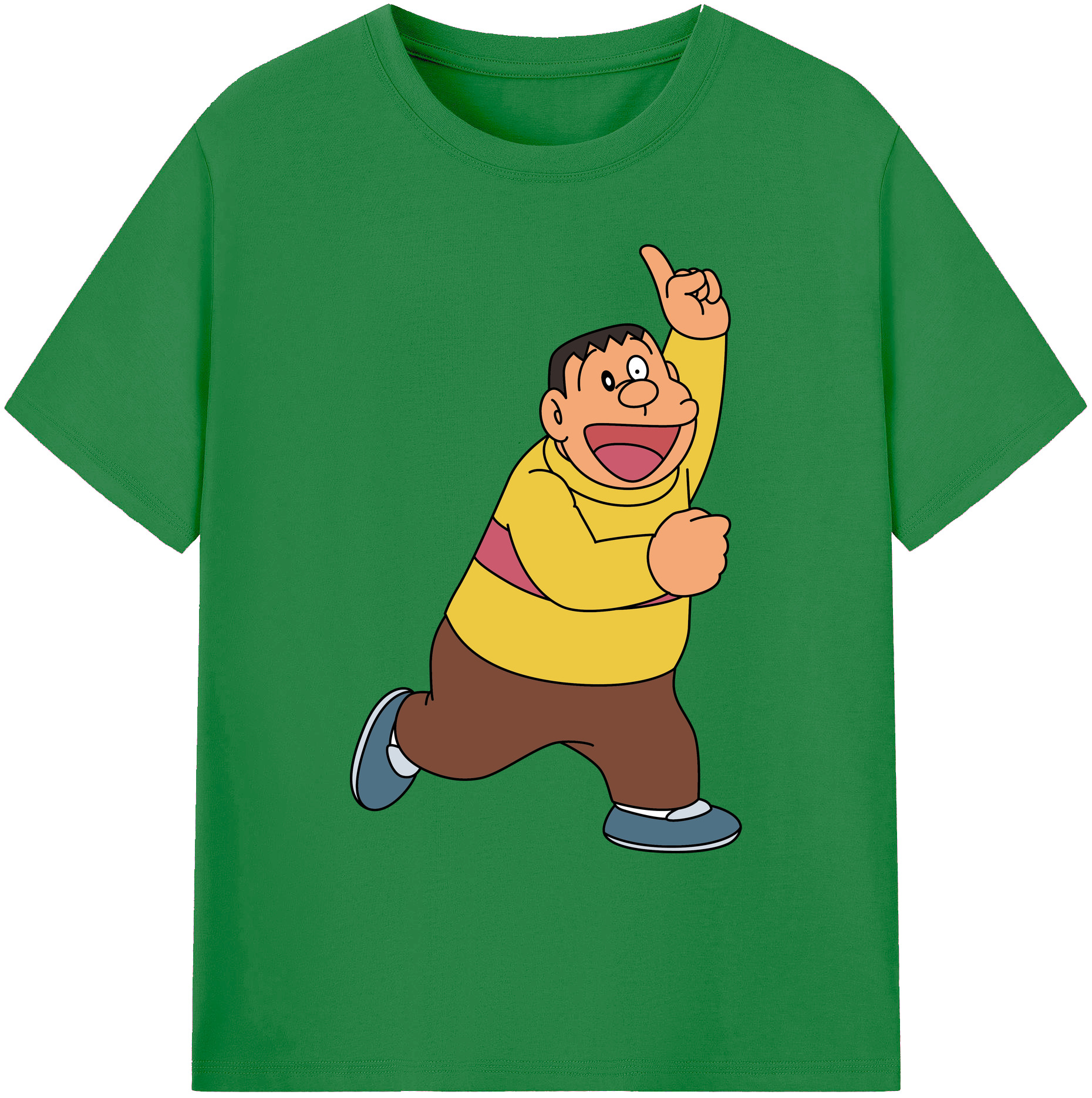 （画像用） ドラえもん 剛田武 Doraemon Gouta Takeshi 綿100％ メンズ半袖Tシャツ｜肌触りやわらか＆通気性