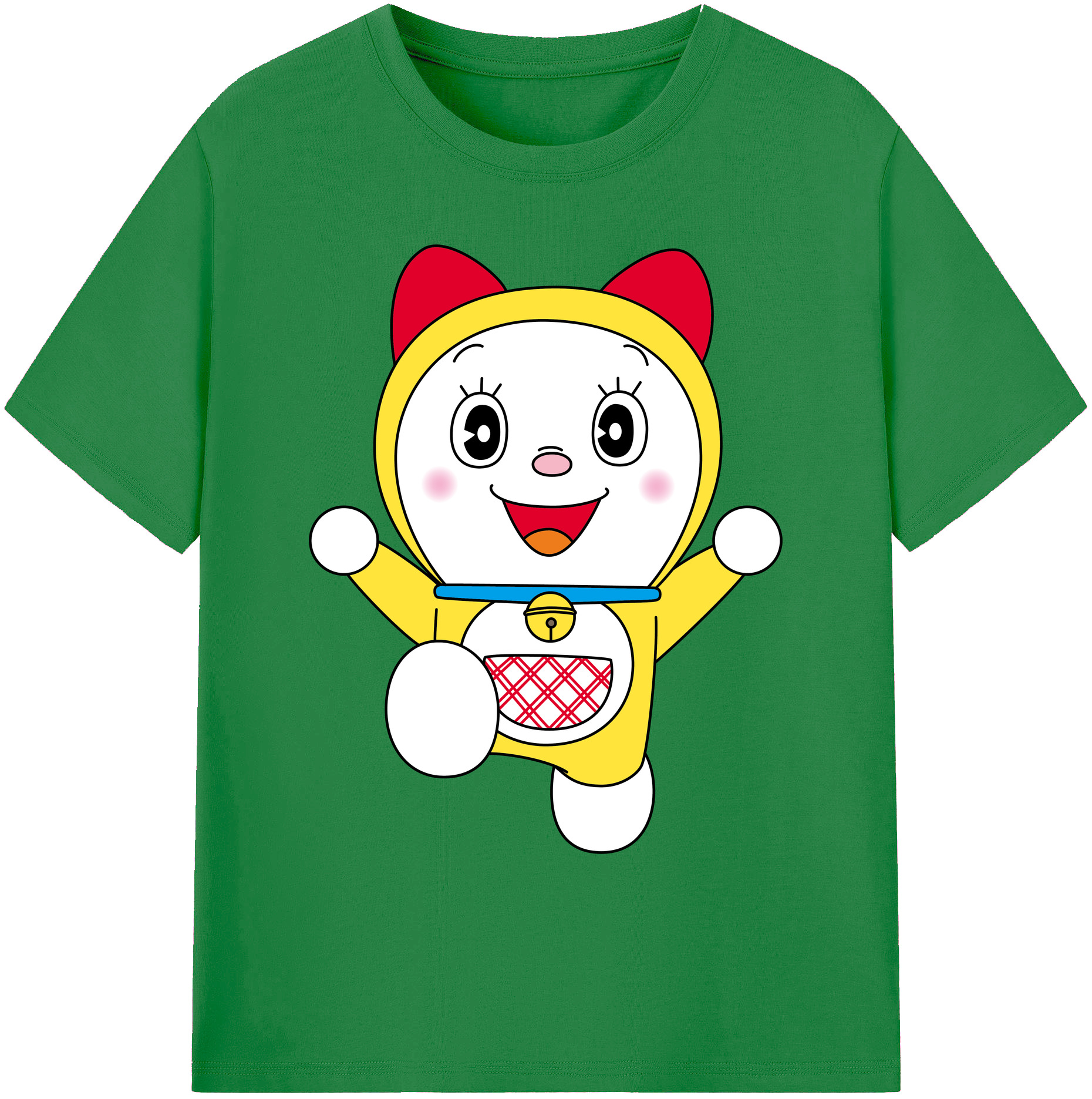 （画像用） ドラえもん ドラミ Doraemon Dorami 綿100％ メンズ半袖Tシャツ｜肌触りやわらか＆通気性