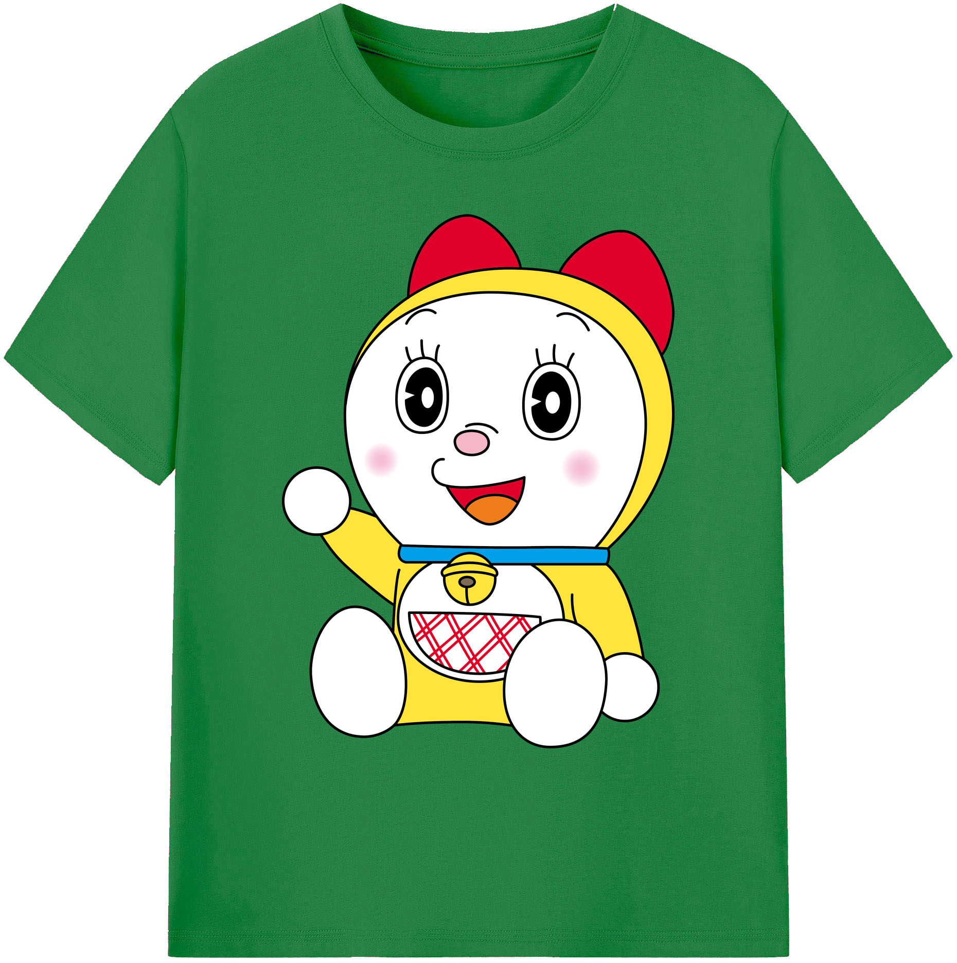 （画像用） ドラえもん ドラミ Doraemon Dorami 綿100％ メンズ半袖Tシャツ｜肌触りやわらか＆通気性