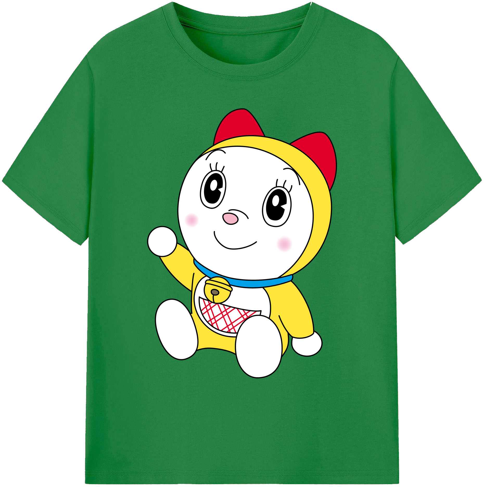 （画像用） ドラえもん ドラミ Doraemon Dorami 綿100％ メンズ半袖Tシャツ｜肌触りやわらか＆通気性