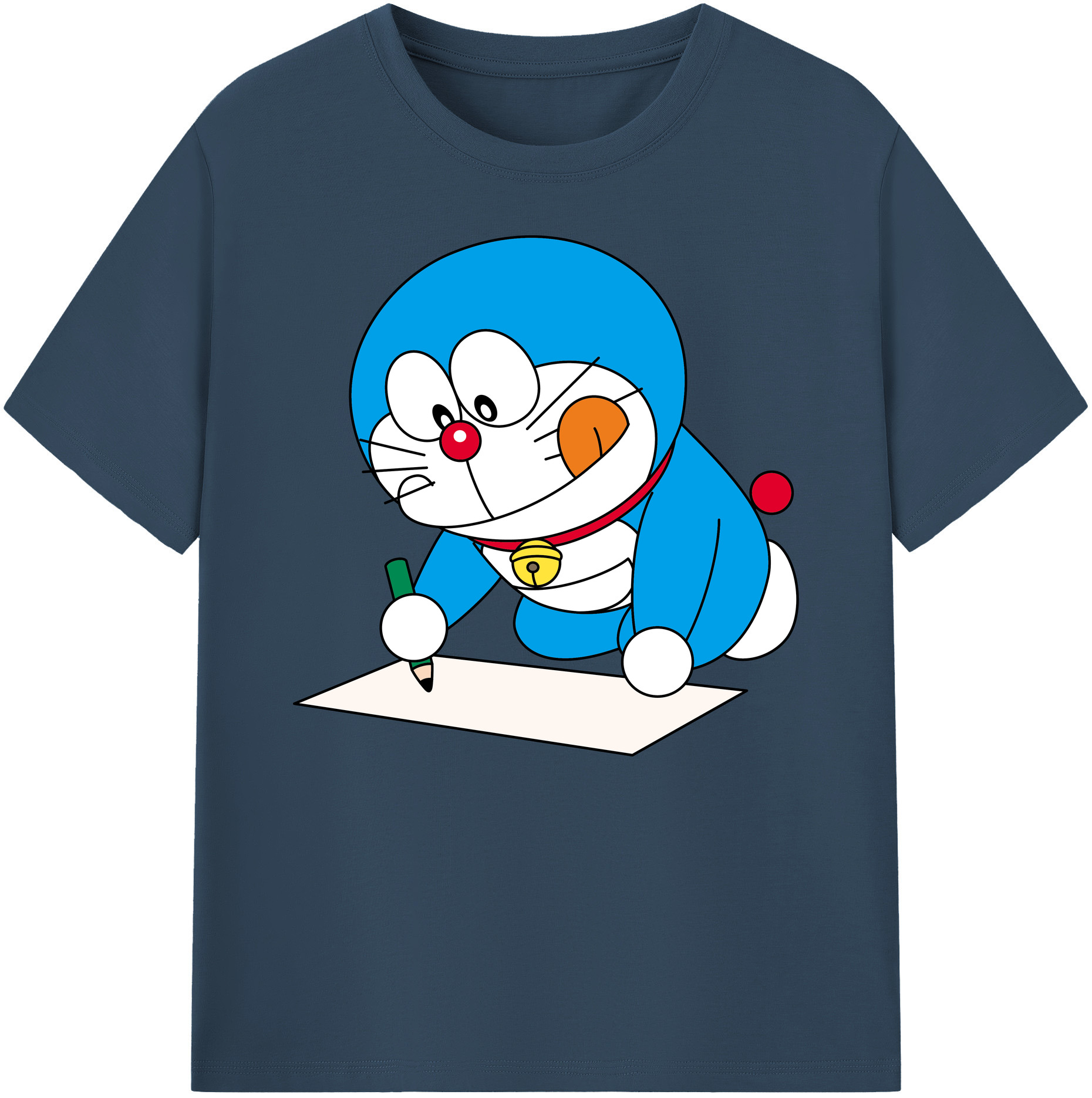（画像用） ドラえもん Doraemon 綿100％ メンズ半袖Tシャツ｜肌触りやわらか＆通気性