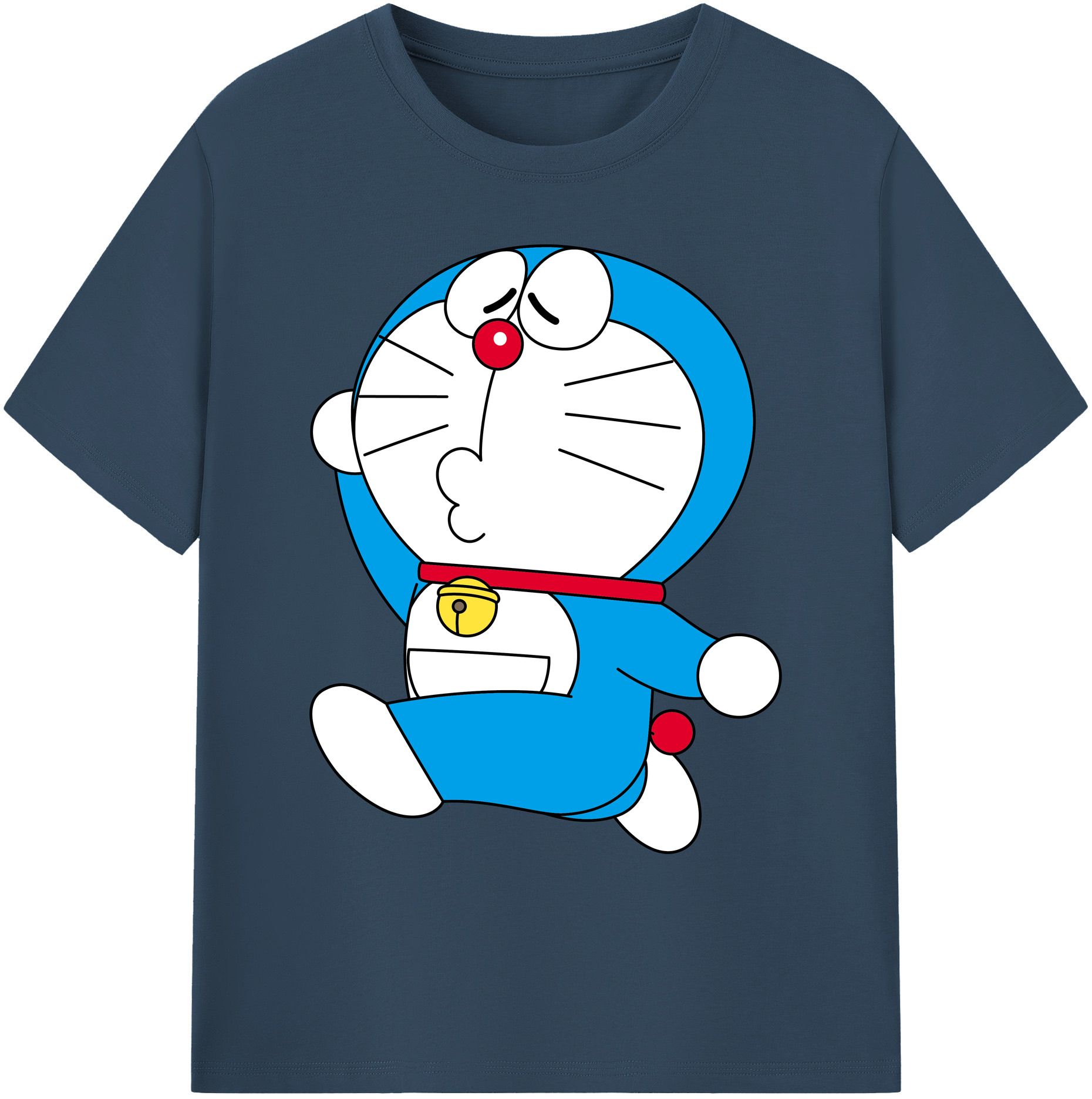 （画像用） ドラえもん Doraemon 綿100％ メンズ半袖Tシャツ｜肌触りやわらか＆通気性