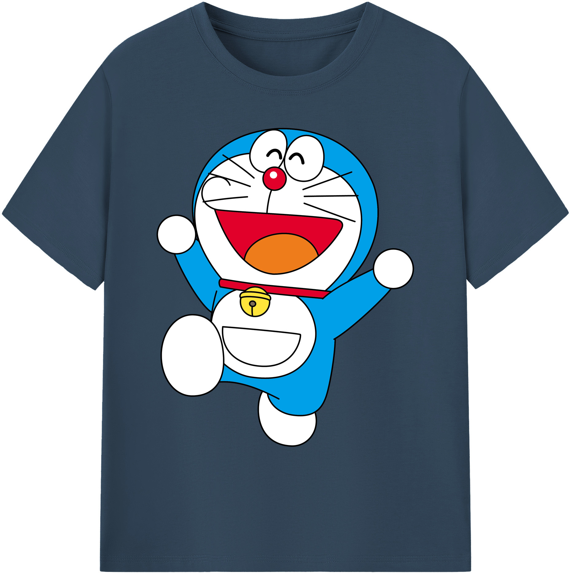 （画像用） ドラえもん Doraemon 綿100％ メンズ半袖Tシャツ｜肌触りやわらか＆通気性