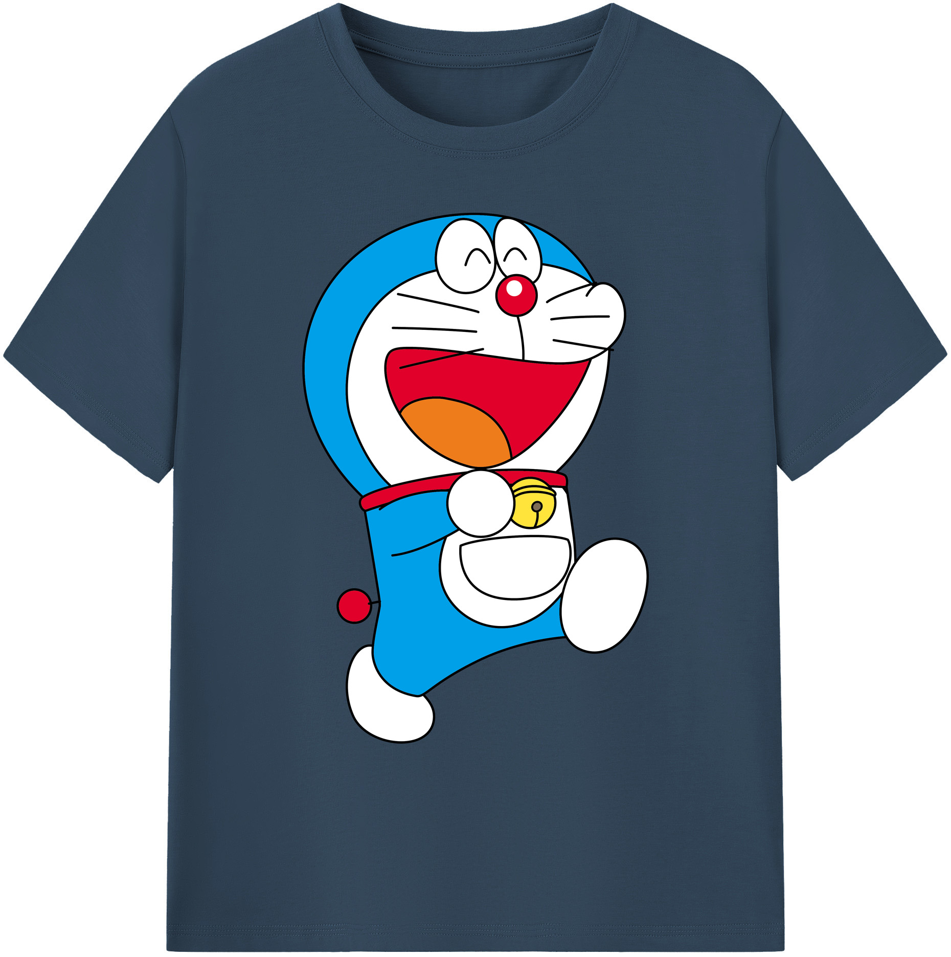 （画像用） ドラえもん Doraemon 綿100％ メンズ半袖Tシャツ｜肌触りやわらか＆通気性