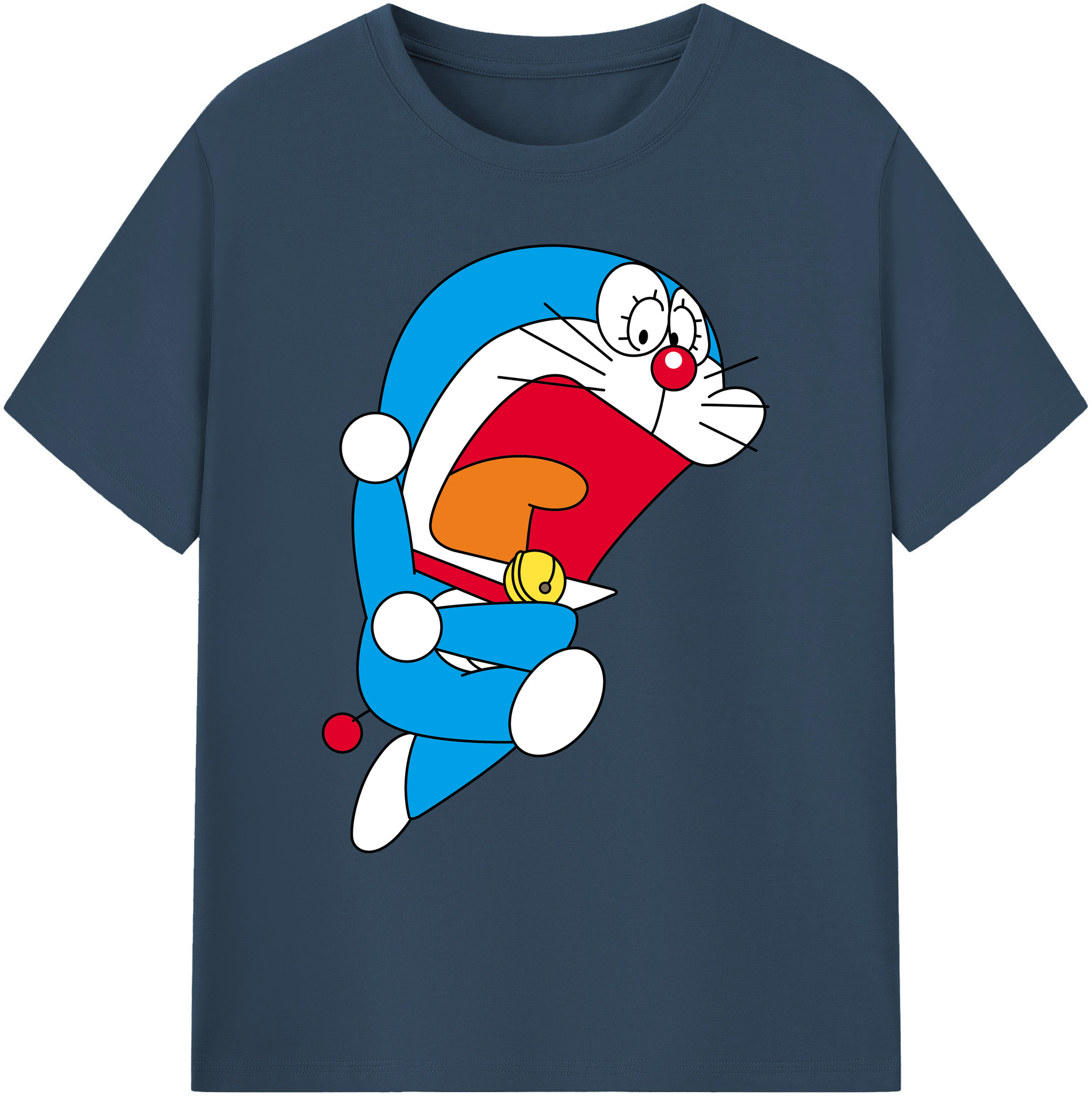 （画像用） ドラえもん Doraemon 綿100％ メンズ半袖Tシャツ｜肌触りやわらか＆通気性