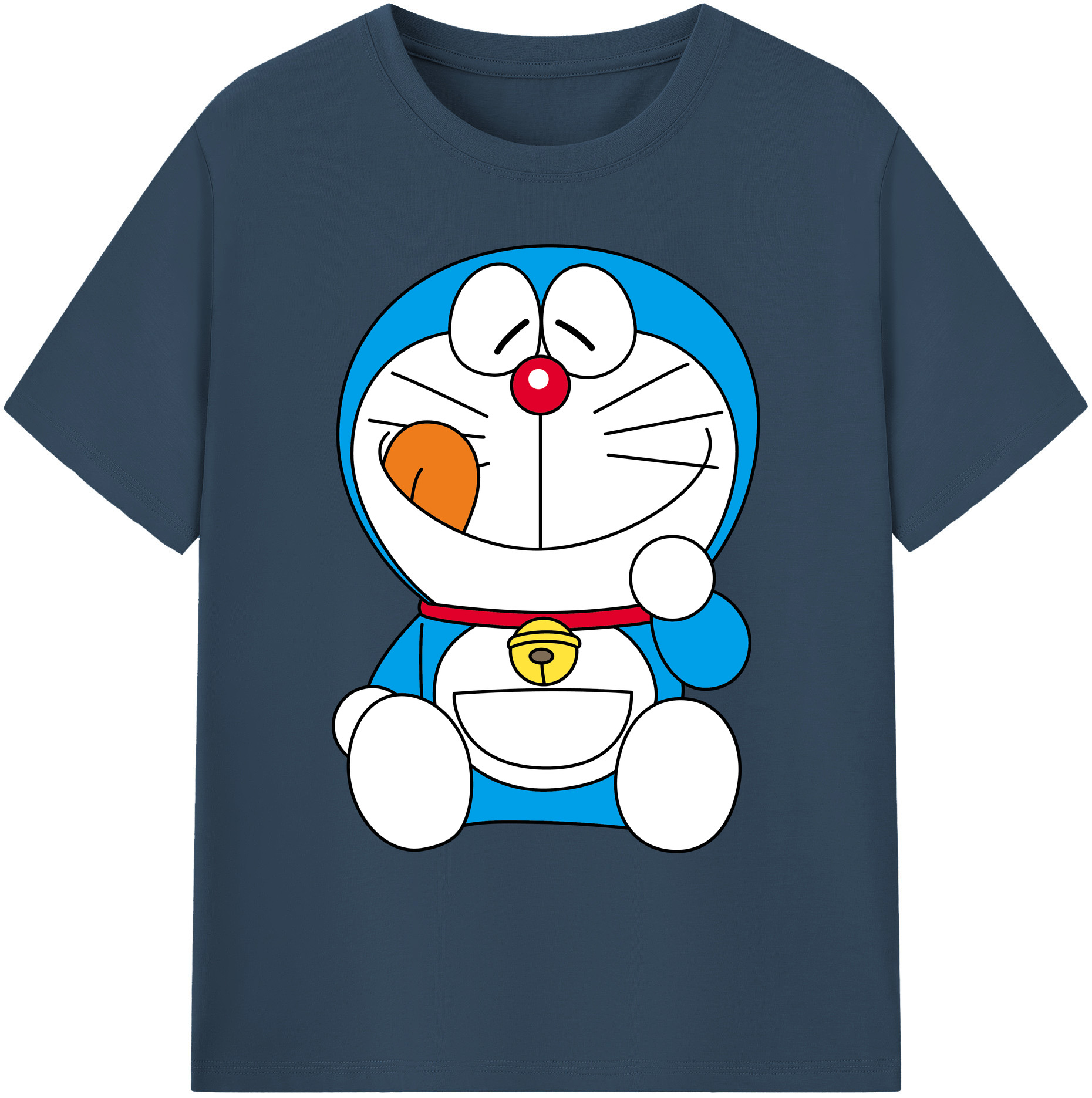 （画像用） ドラえもん Doraemon 綿100％ メンズ半袖Tシャツ｜肌触りやわらか＆通気性