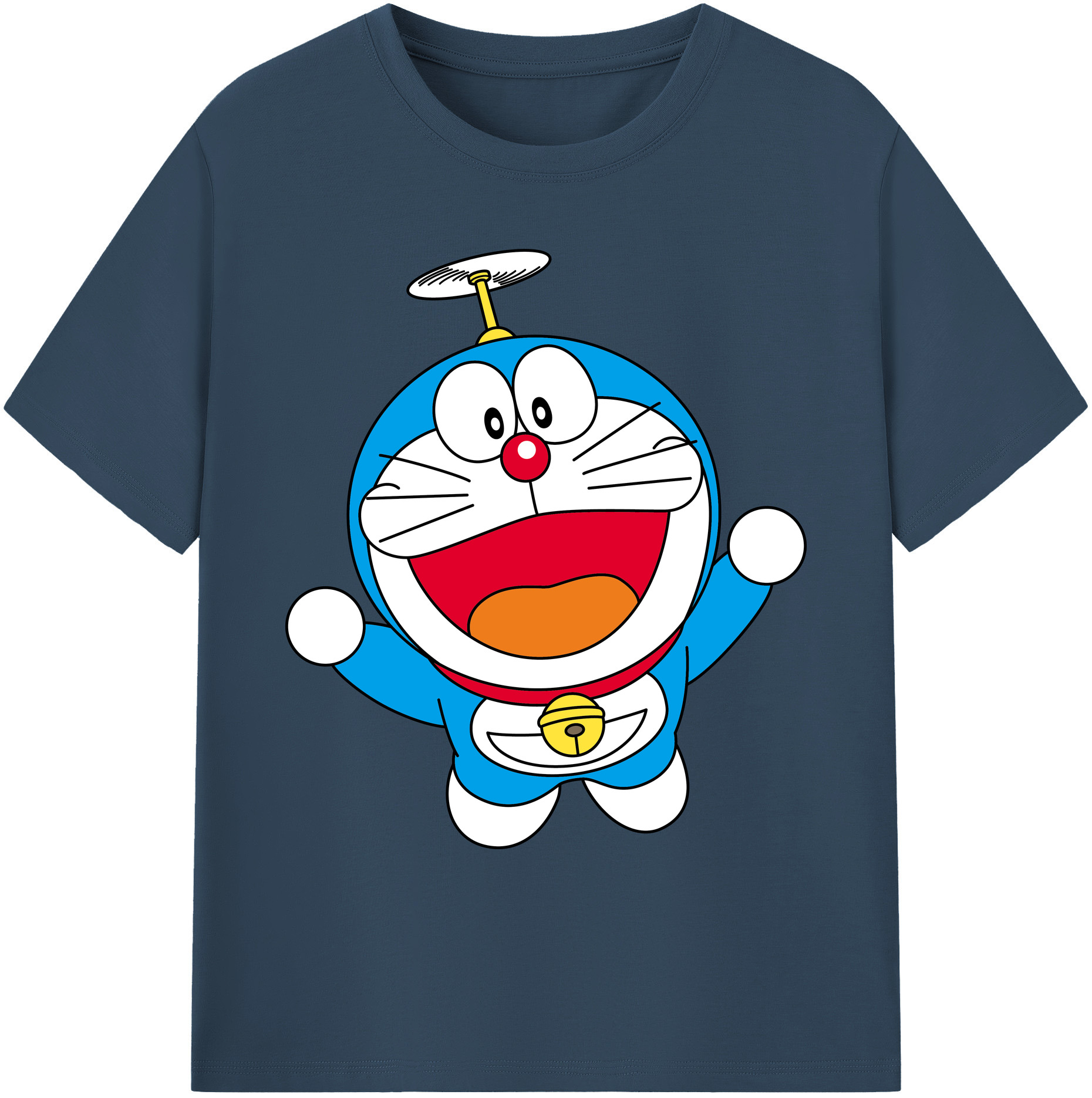 （画像用） ドラえもん Doraemon 綿100％ メンズ半袖Tシャツ｜肌触りやわらか＆通気性