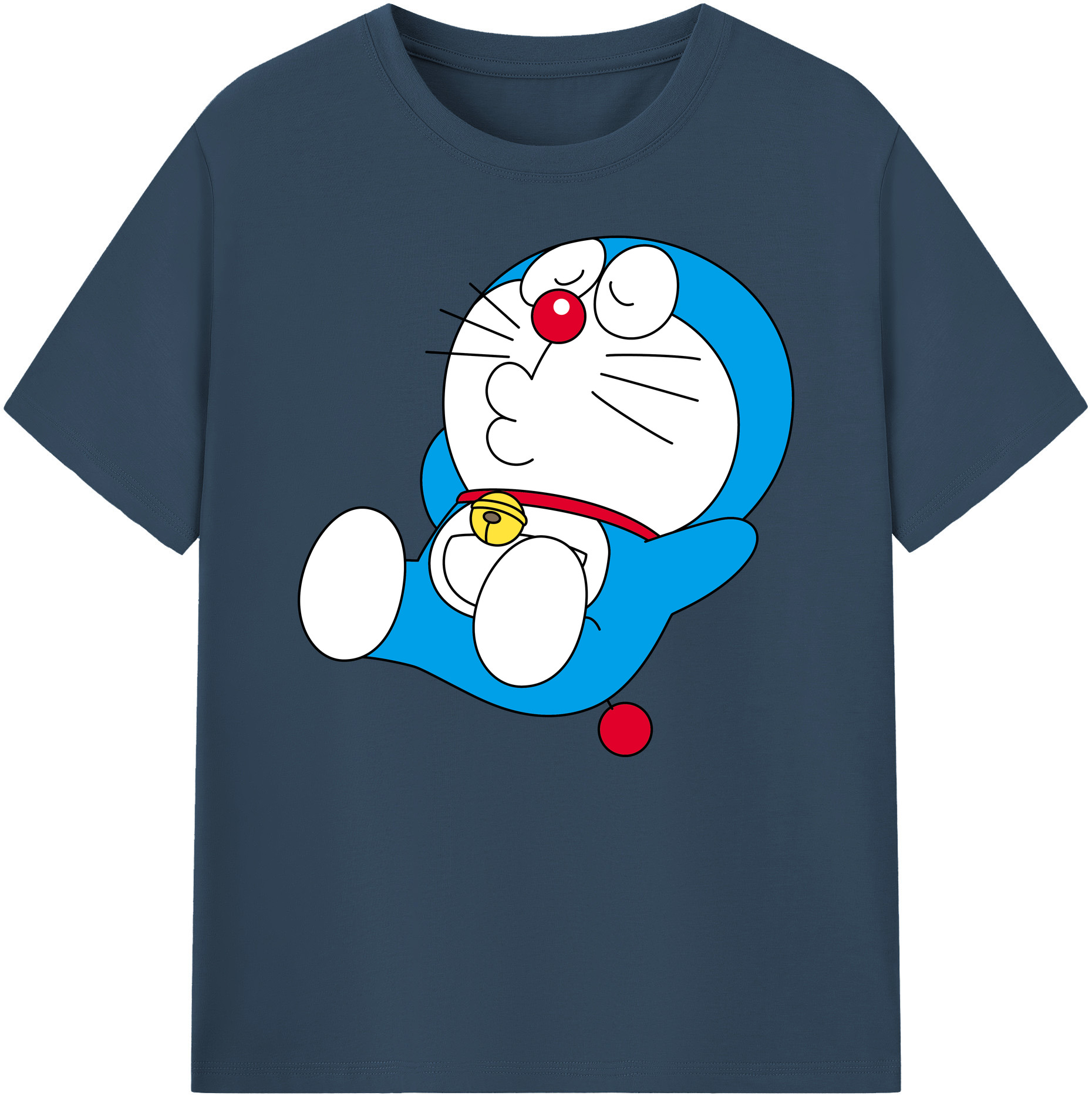 （画像用） ドラえもん Doraemon 綿100％ メンズ半袖Tシャツ｜肌触りやわらか＆通気性