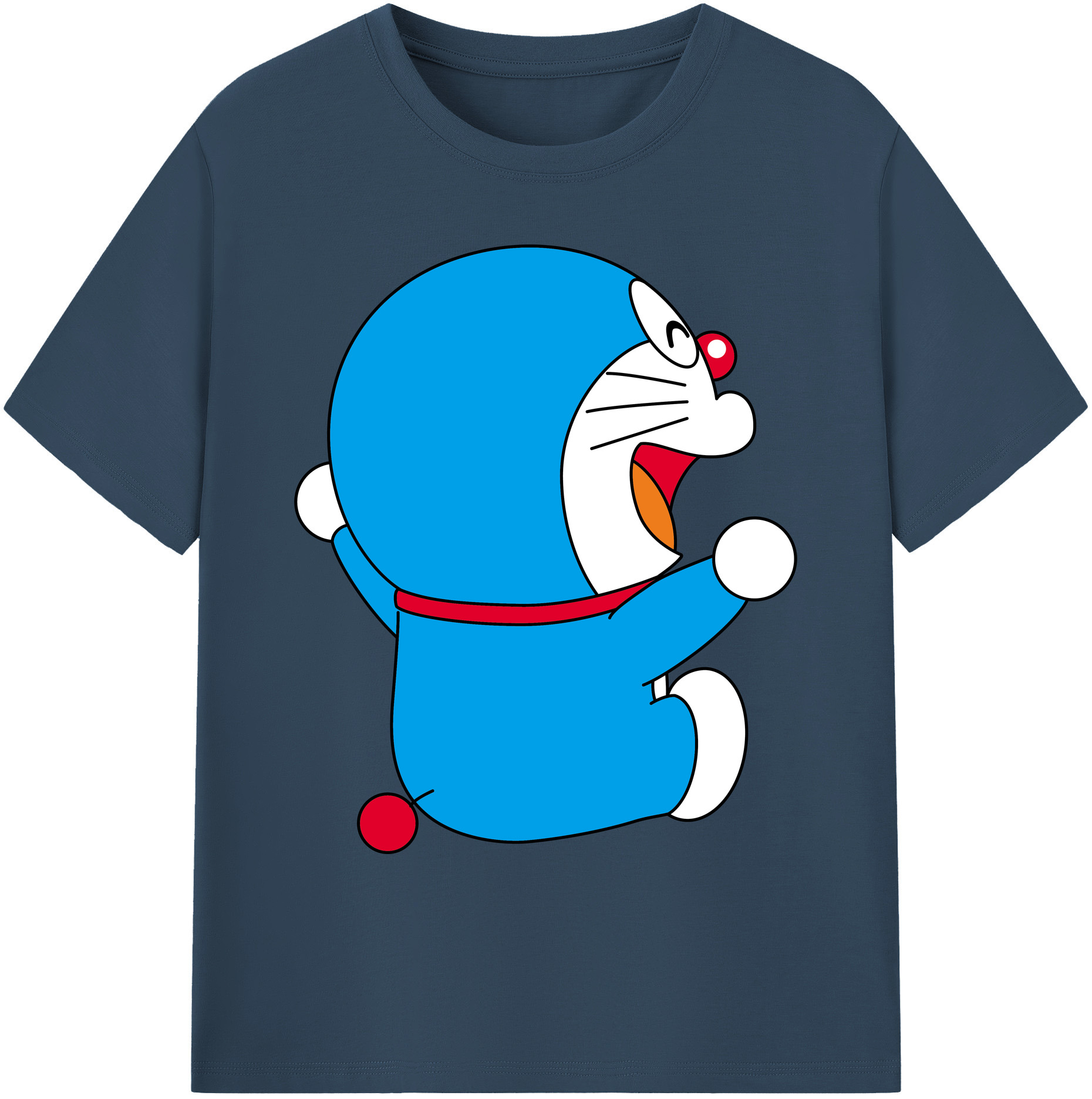 （画像用） ドラえもん Doraemon 綿100％ メンズ半袖Tシャツ｜肌触りやわらか＆通気性