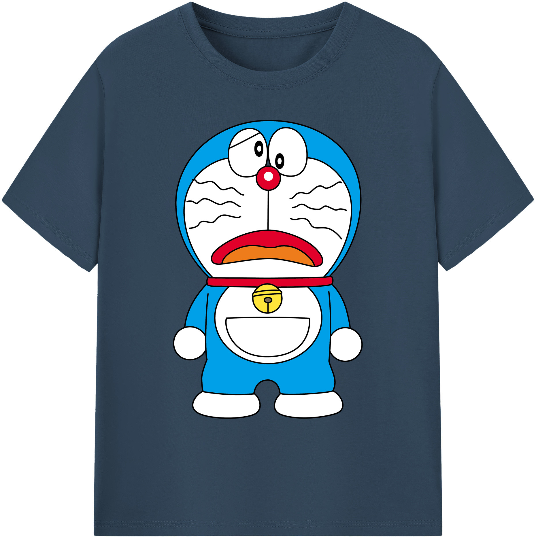 （画像用） ドラえもん Doraemon 綿100％ メンズ半袖Tシャツ｜肌触りやわらか＆通気性