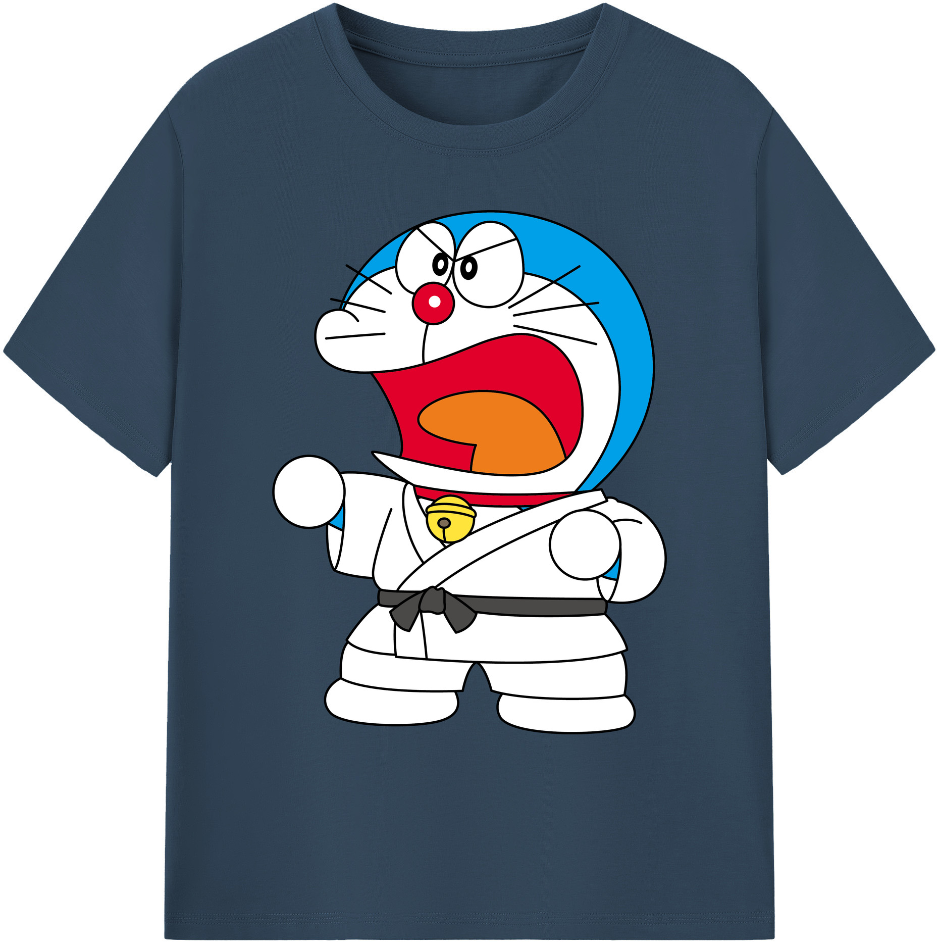 （画像用） ドラえもん Doraemon 綿100％ メンズ半袖Tシャツ｜肌触りやわらか＆通気性