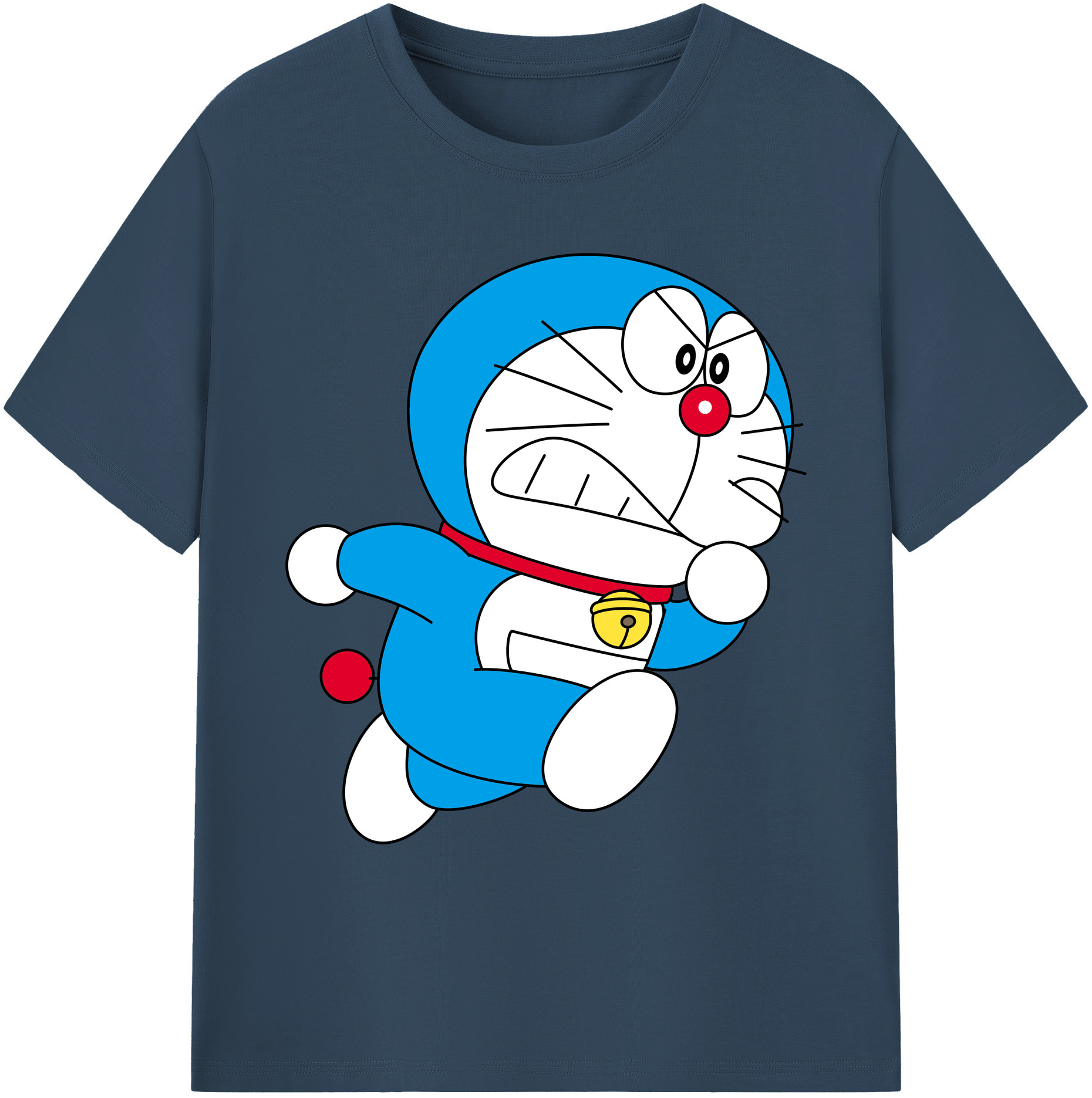 （画像用） ドラえもん Doraemon 綿100％ メンズ半袖Tシャツ｜肌触りやわらか＆通気性