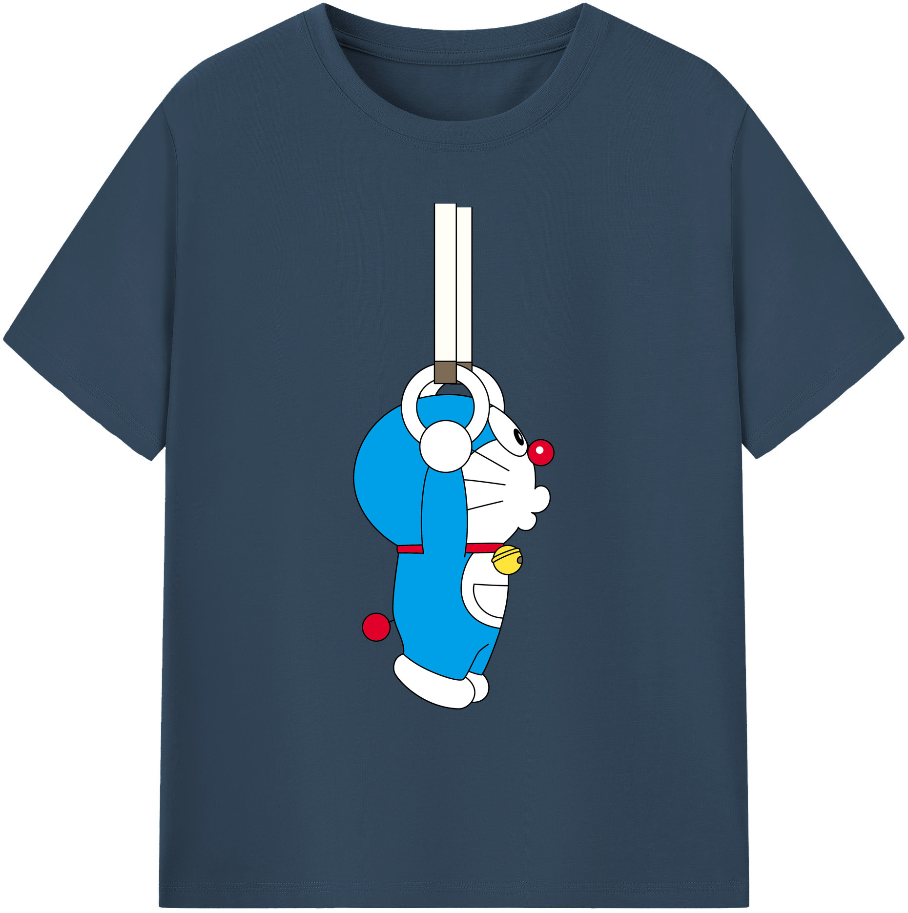 （画像用） ドラえもん Doraemon 綿100％ メンズ半袖Tシャツ｜肌触りやわらか＆通気性