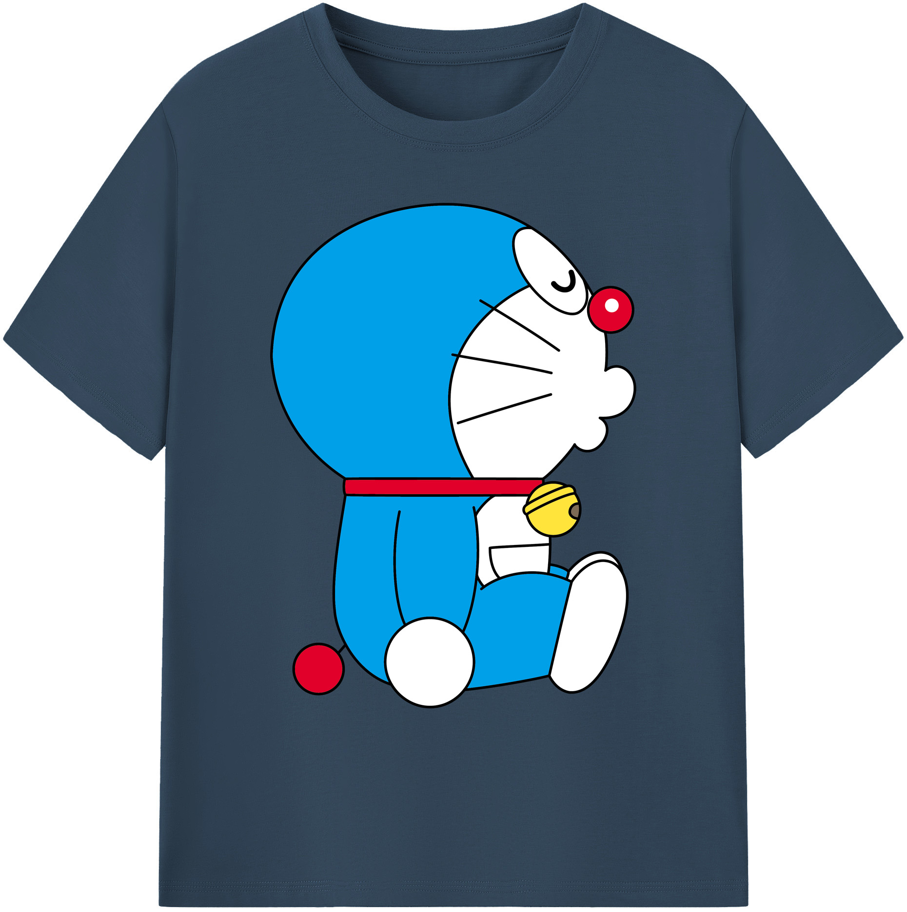 （画像用） ドラえもん Doraemon 綿100％ メンズ半袖Tシャツ｜肌触りやわらか＆通気性